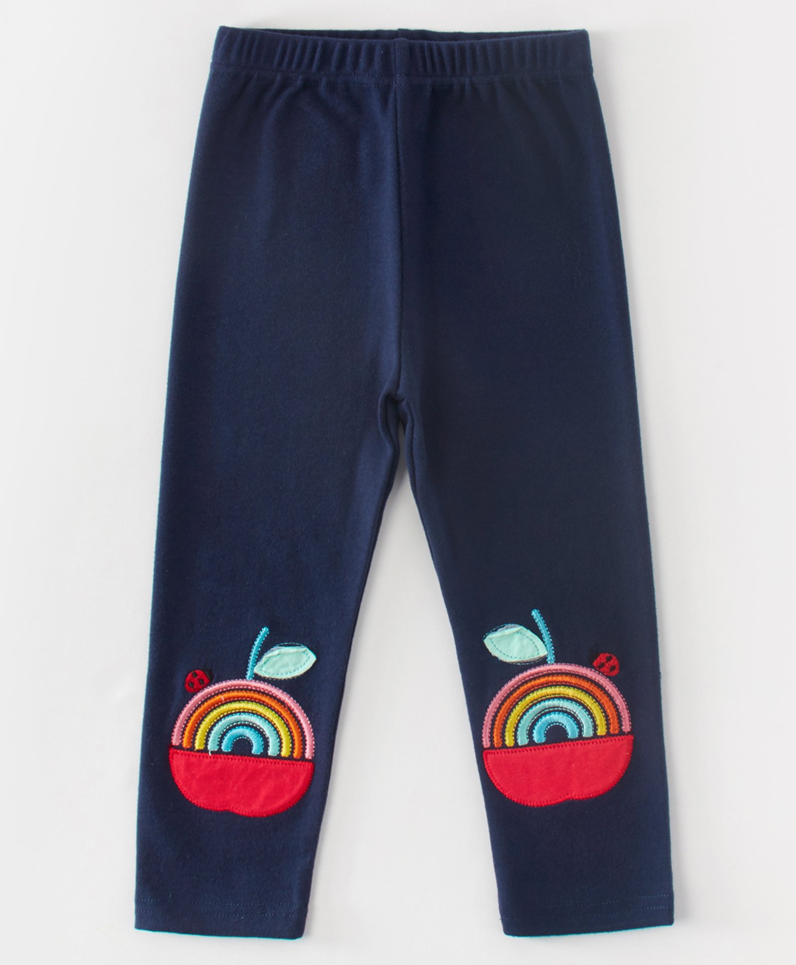 Kookie Kids Full Length Leggings Apple Patch - Navy Blue-picture-26