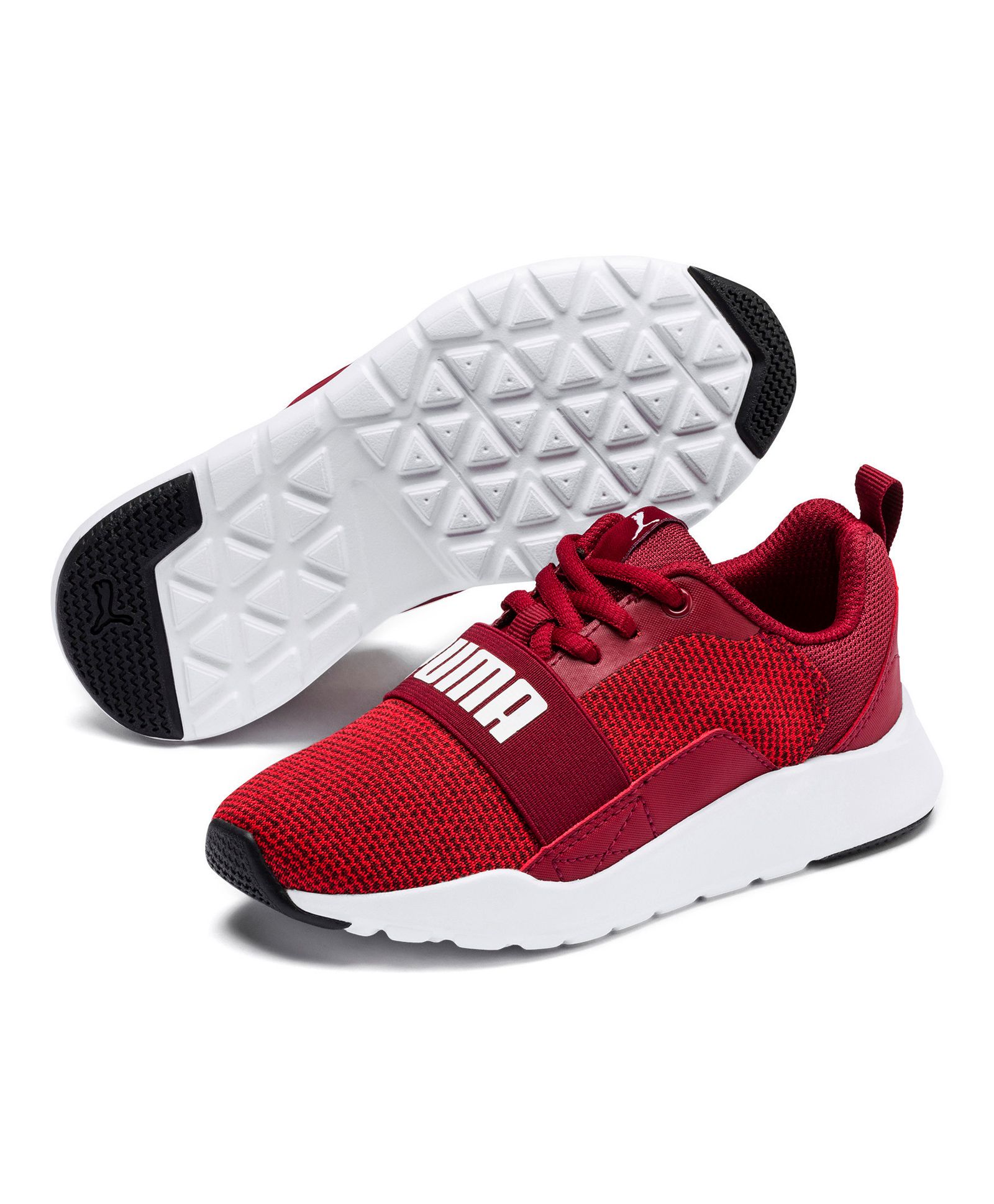 PUMA Wired Knit Shoes - Maroon-picture-11