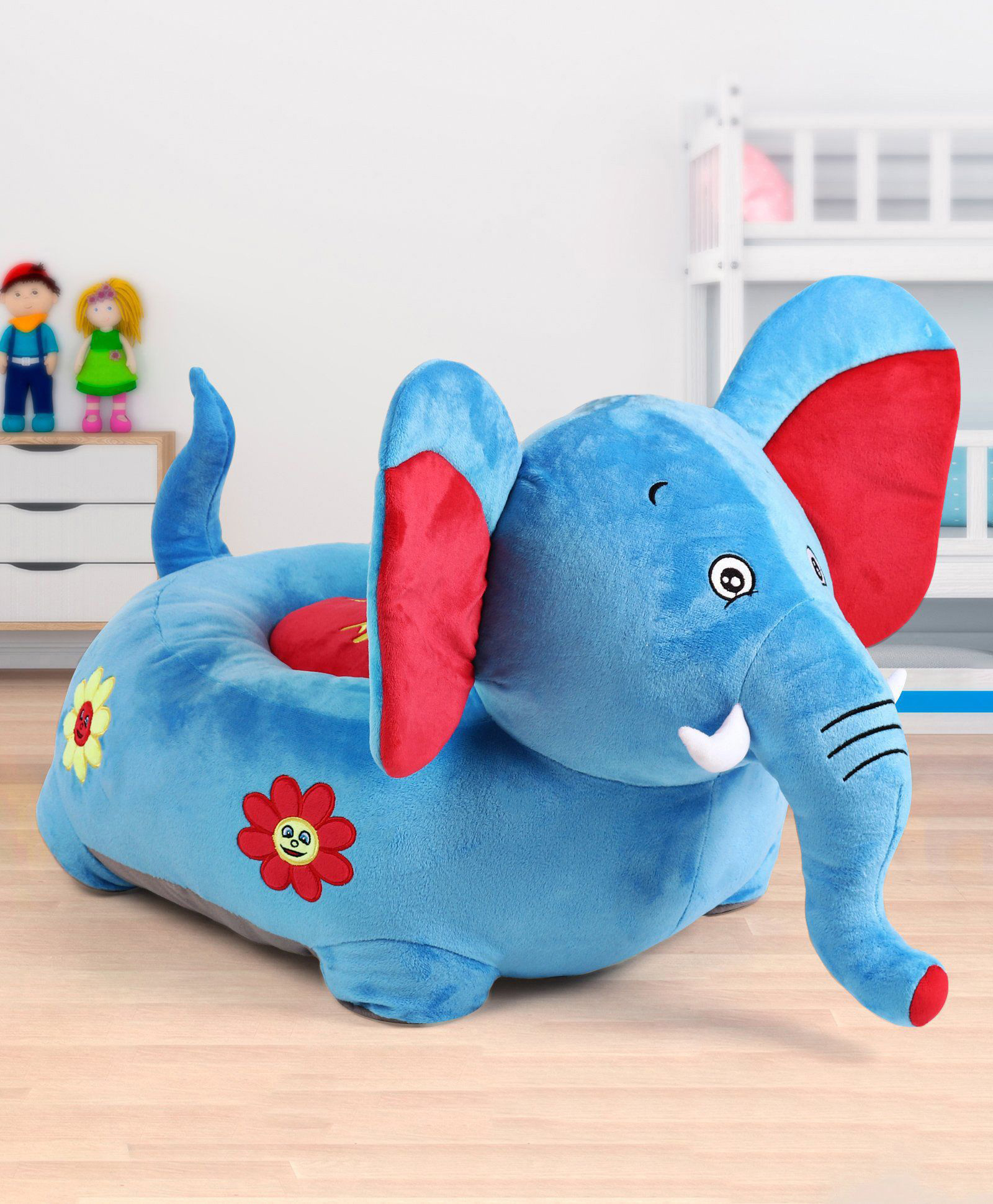 Babyhug Soft Seat Elephant Shaped - Blue-picture-11