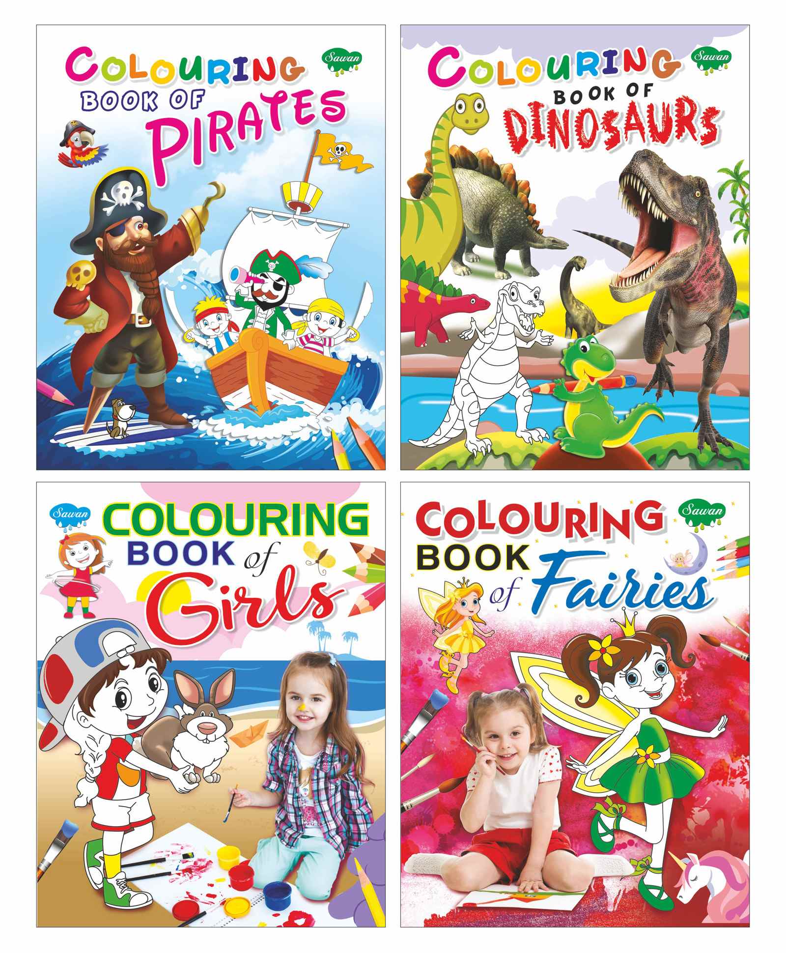 Sawan Coloring Book Set of 4 - English-picture-11