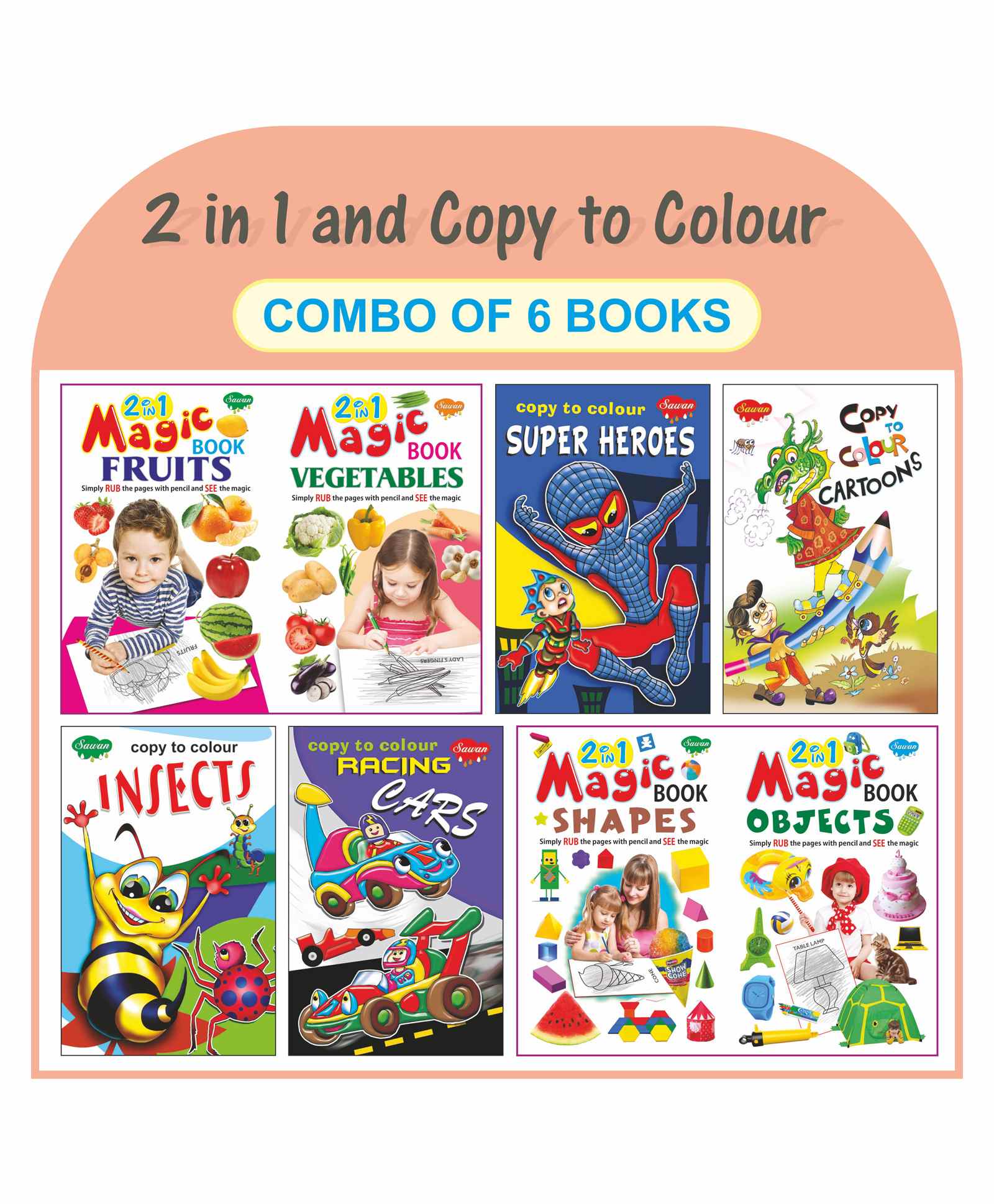 Sawan Coloring Book Set of 6 - English-image-47