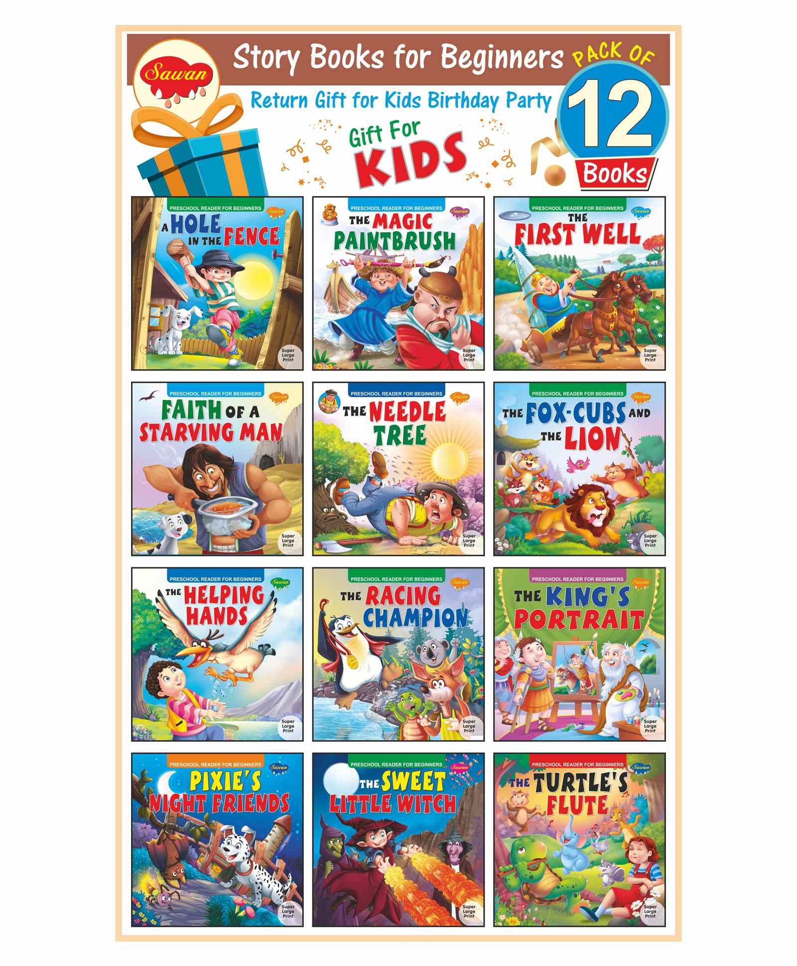 Sawan Story Book Gift Set of 12 - English-picture-12