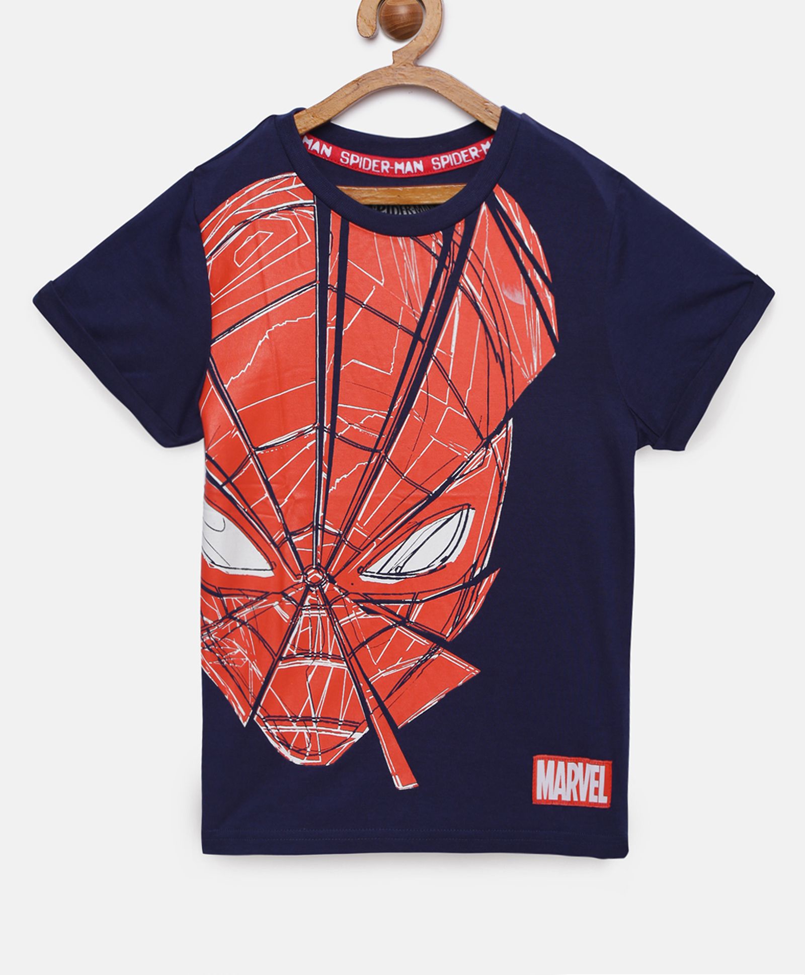 spiderman printed t shirt