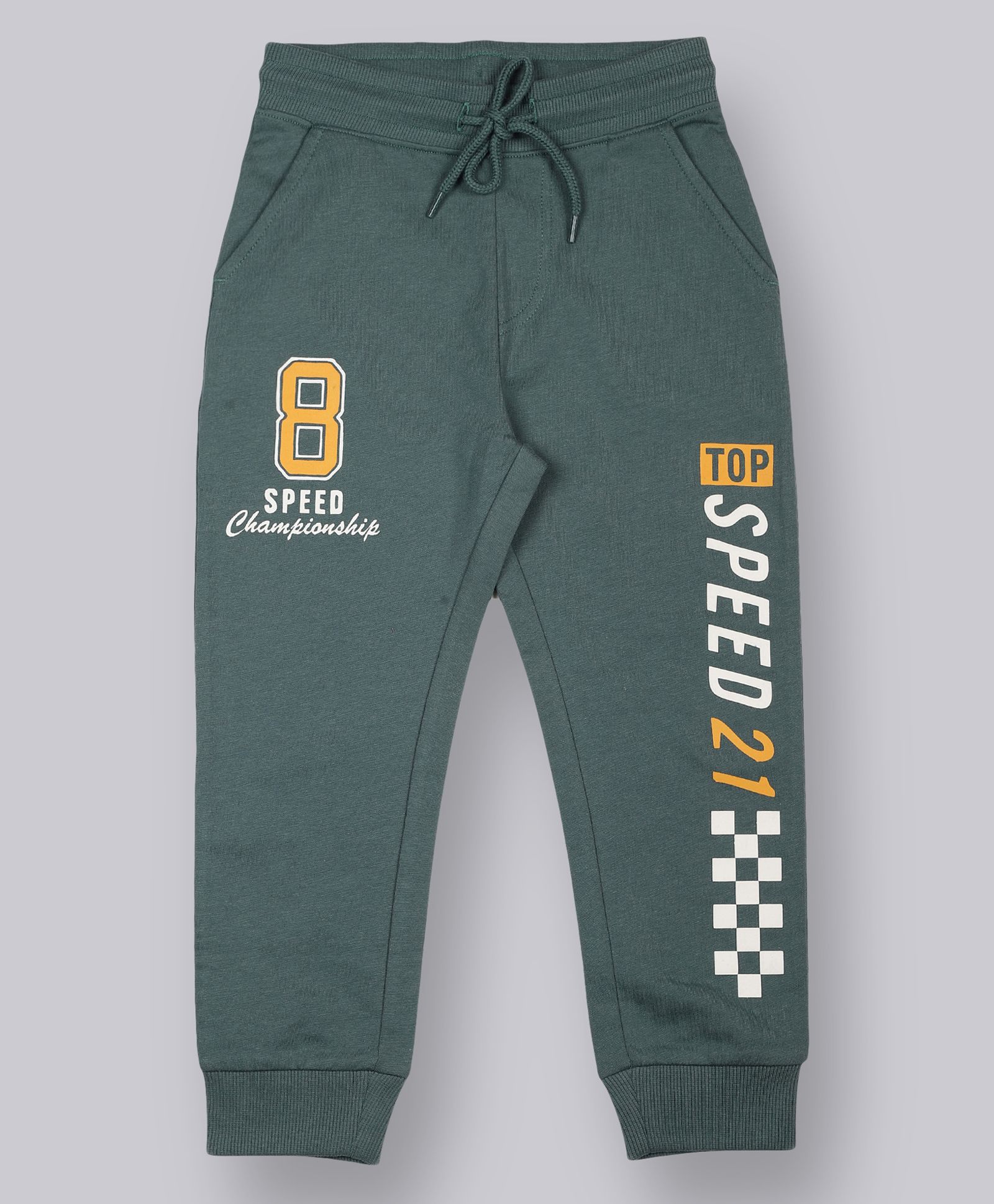 Plum Tree Full Length Speed Print Jogger Track Pants - Green-picture-21