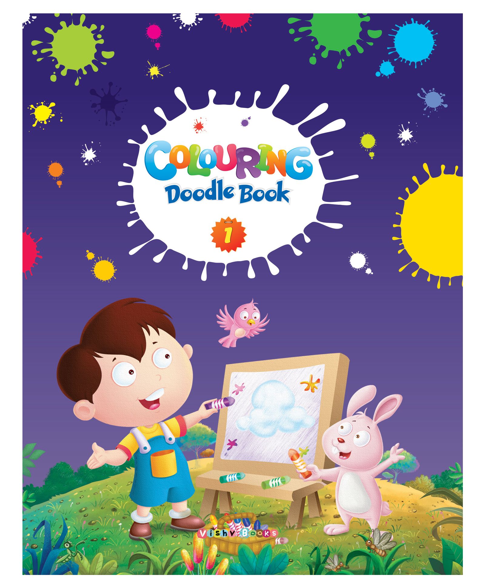 vishv books ABC Coloring Doodle Book 1 - English-picture-27