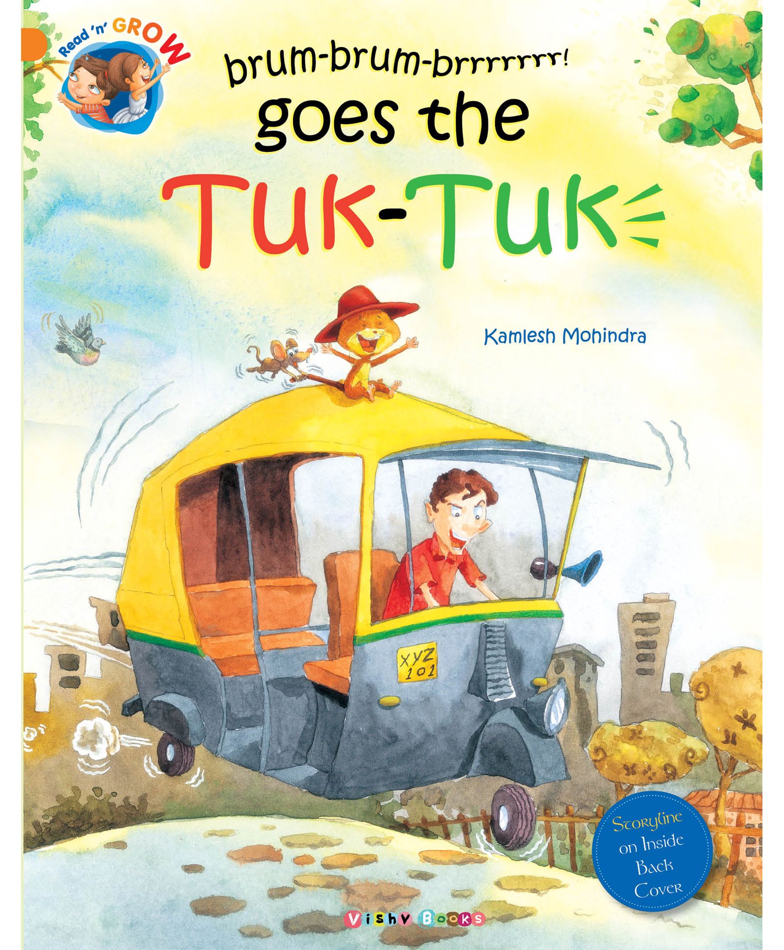vishv books Brum-brum-brrrr Goes The Tuk-Tuk Story Book - English-picture-2