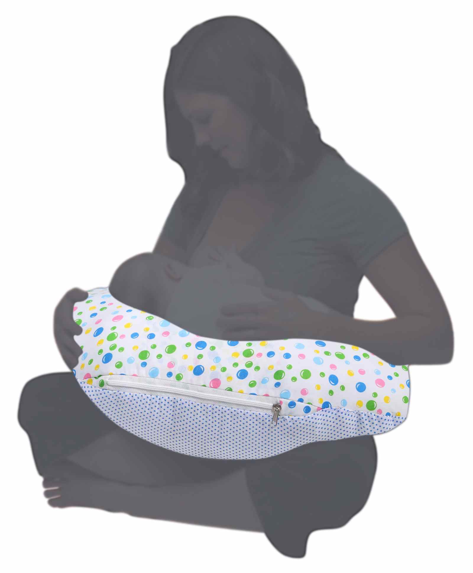 VParents Bluebell  Multipurpose Baby Feeding Nursing Cum Maternity Pillow for New Born - Blue-picture-35