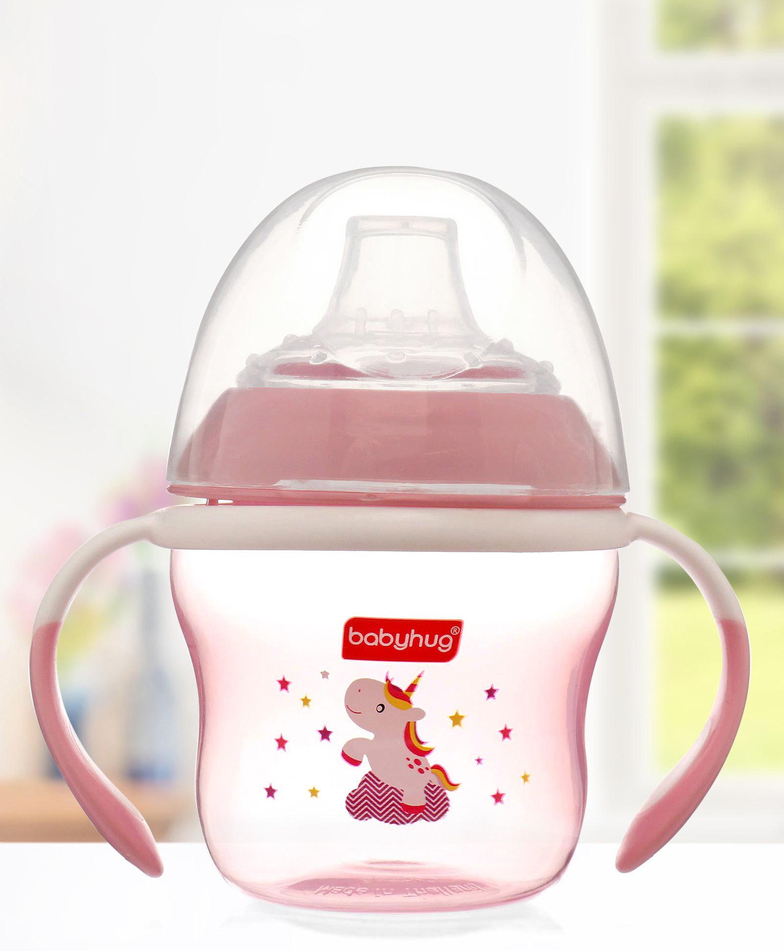 Babyhug Twin Handle Soft Spout Cup Purple - 150 ml-picture-20