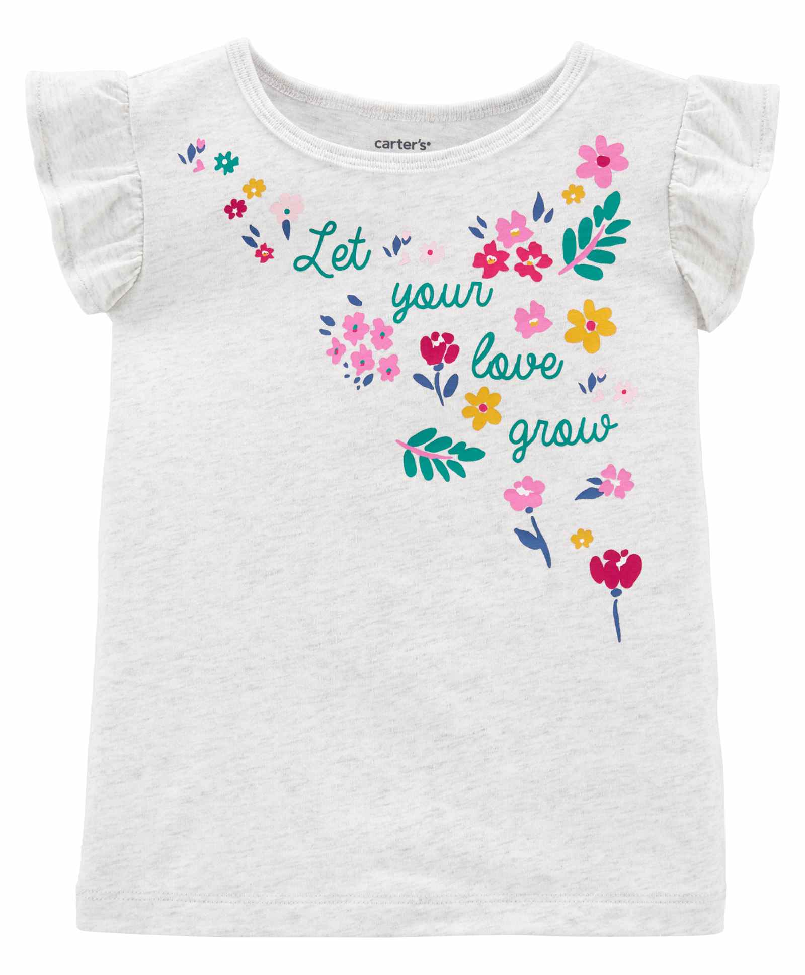 Carter's Floral Jersey Tee - White-image-9