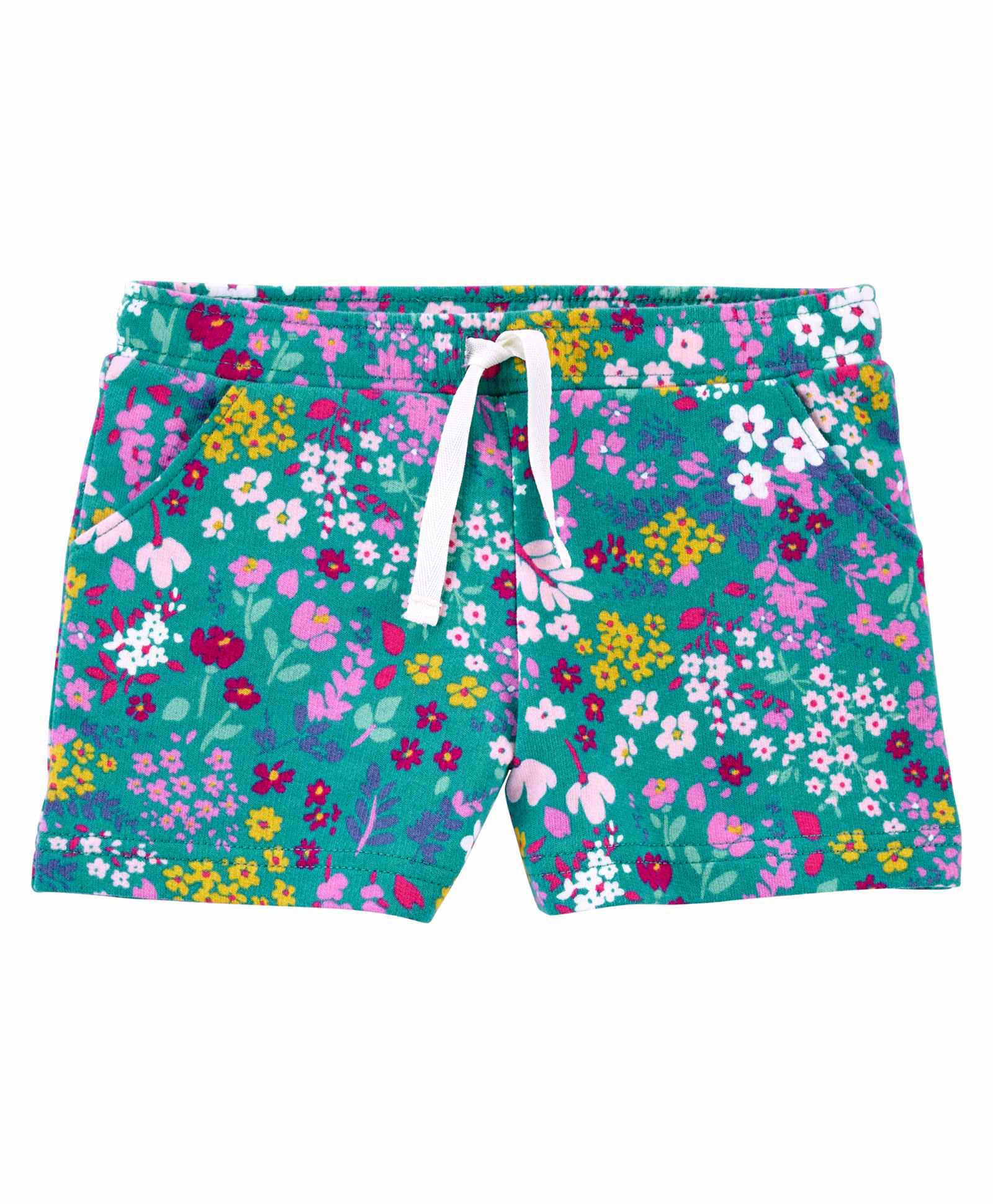 Carter's Floral Pull-On Shorts - Blue-picture-31
