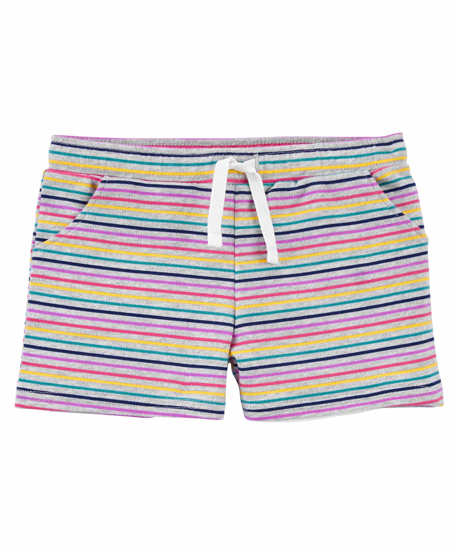 Carter's Striped Pull On Shorts - Multicolor-picture-24
