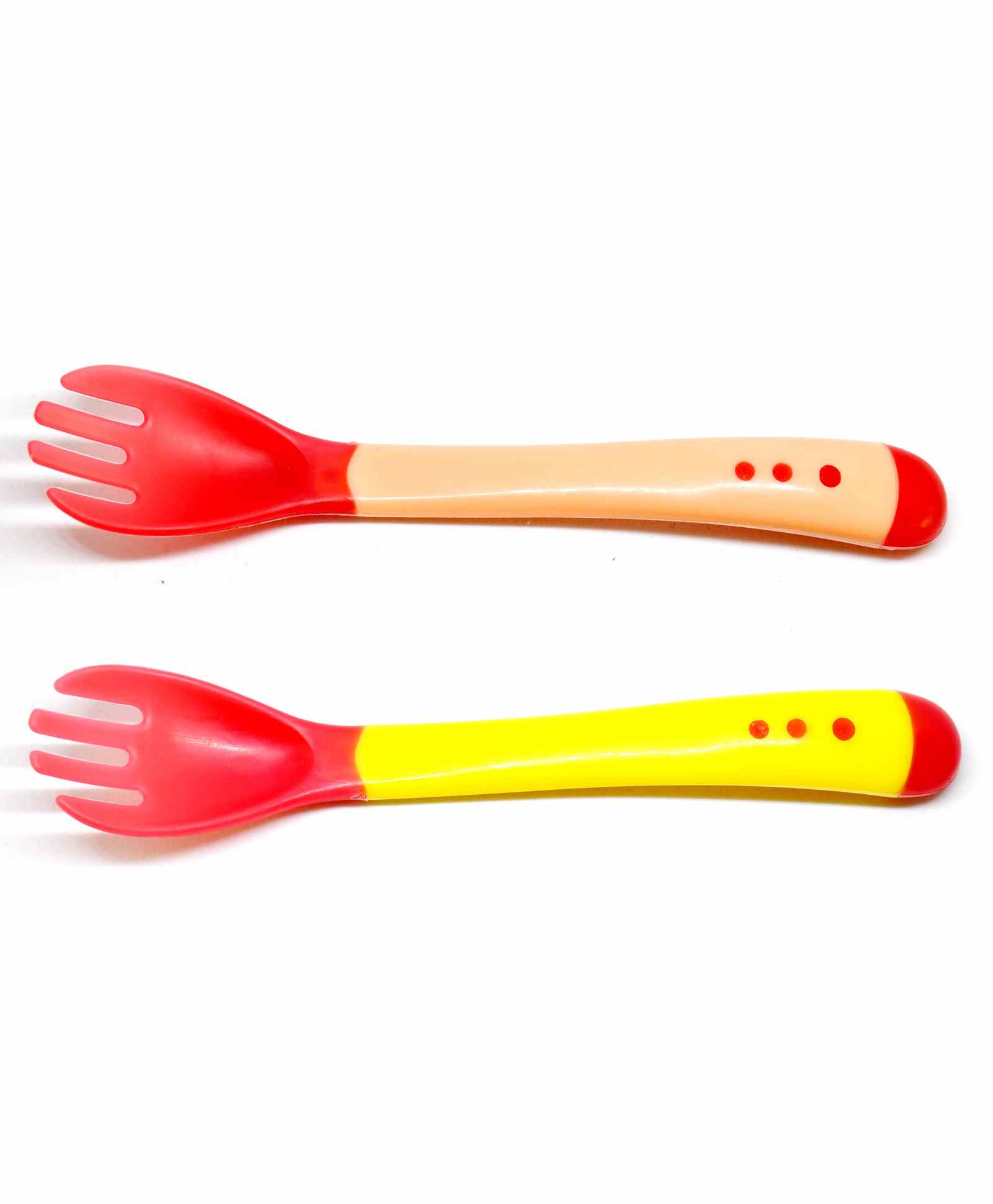 The Little Lookers Temperature Sensing Fork Pack of 2 - Red Yellow-picture-13