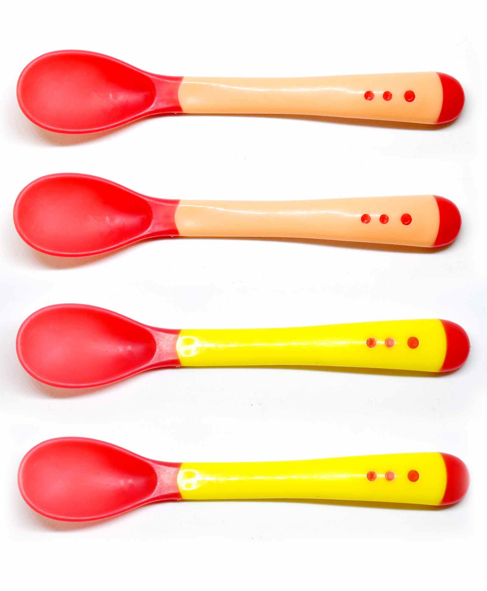 The Little Lookers Temperature Sensing Spoon Pack of 4 - Red Yellow-picture-15