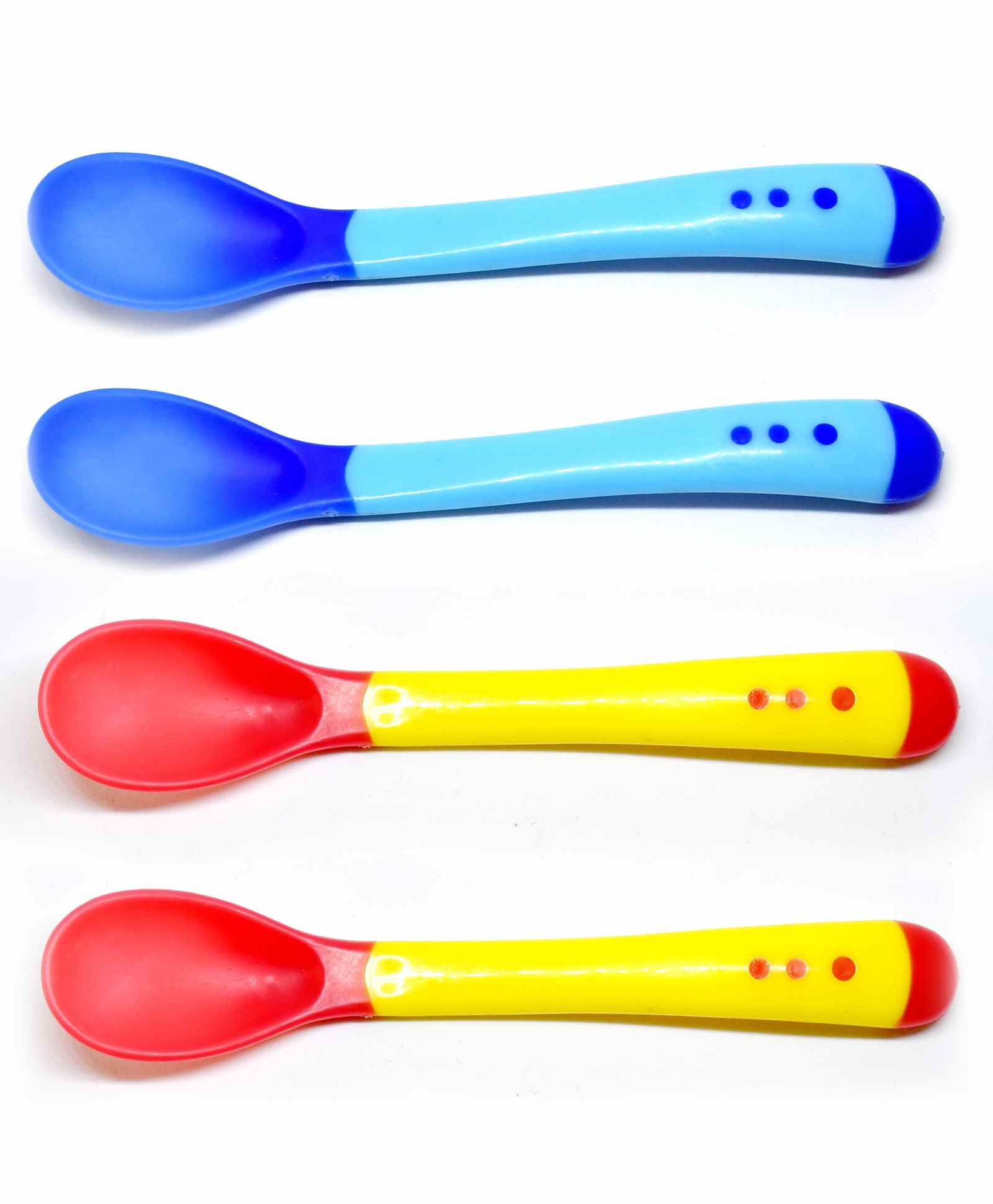 The Little Lookers Temperature Sensing Spoon Pack of 4 - Blue Yellow-picture-14