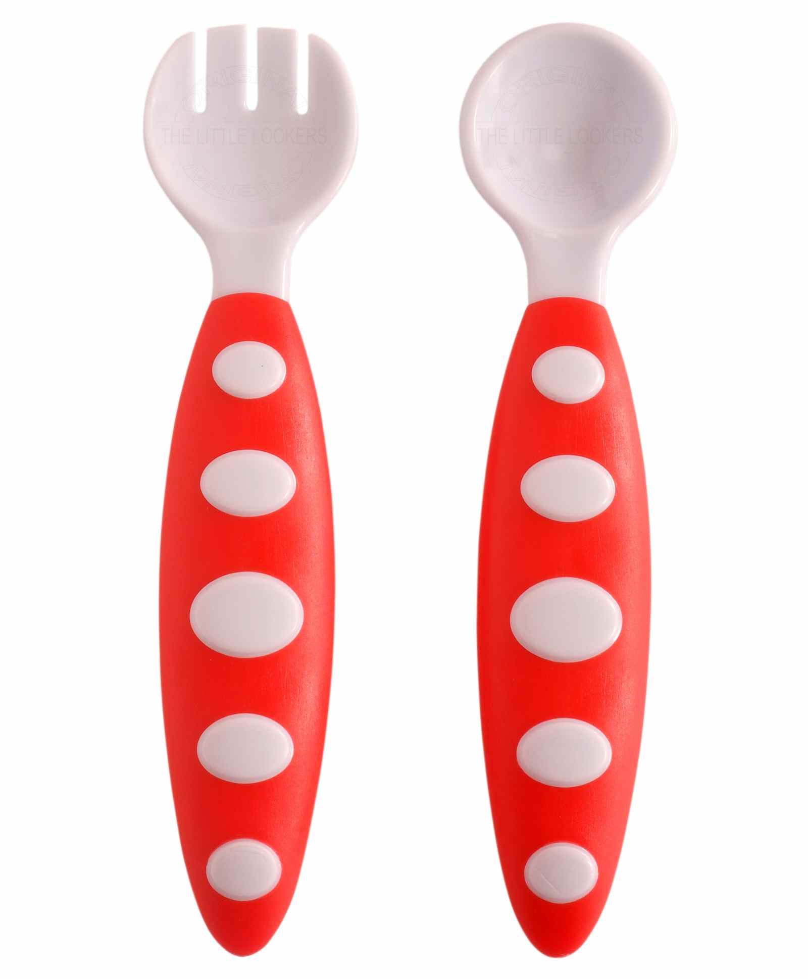 The Little Lookers Spoon & Fork Set - Red-picture-12