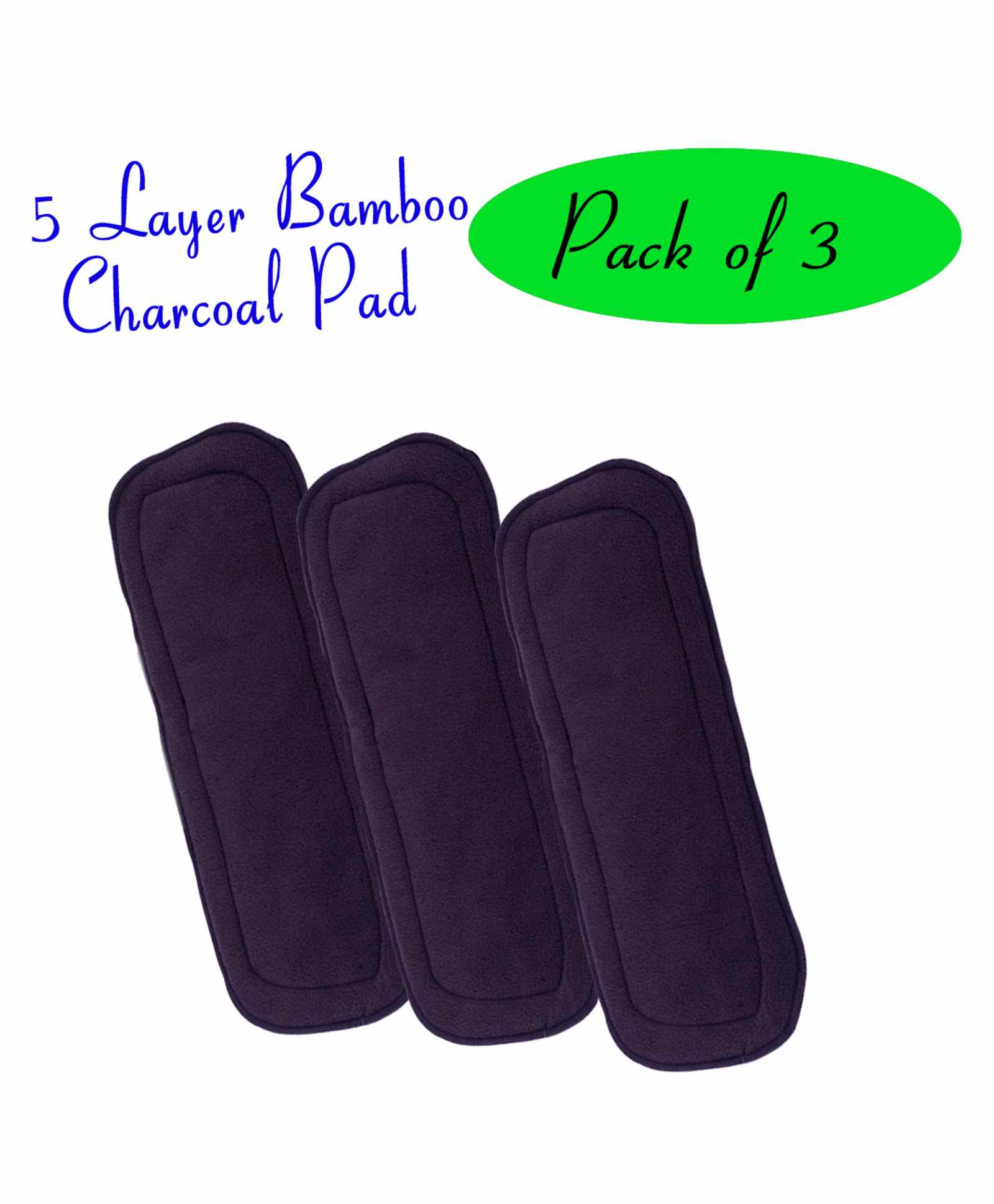 The Little Lookers 5 Layer Bamboo Charcoal Insert Pack Of 3 - Black-image-38