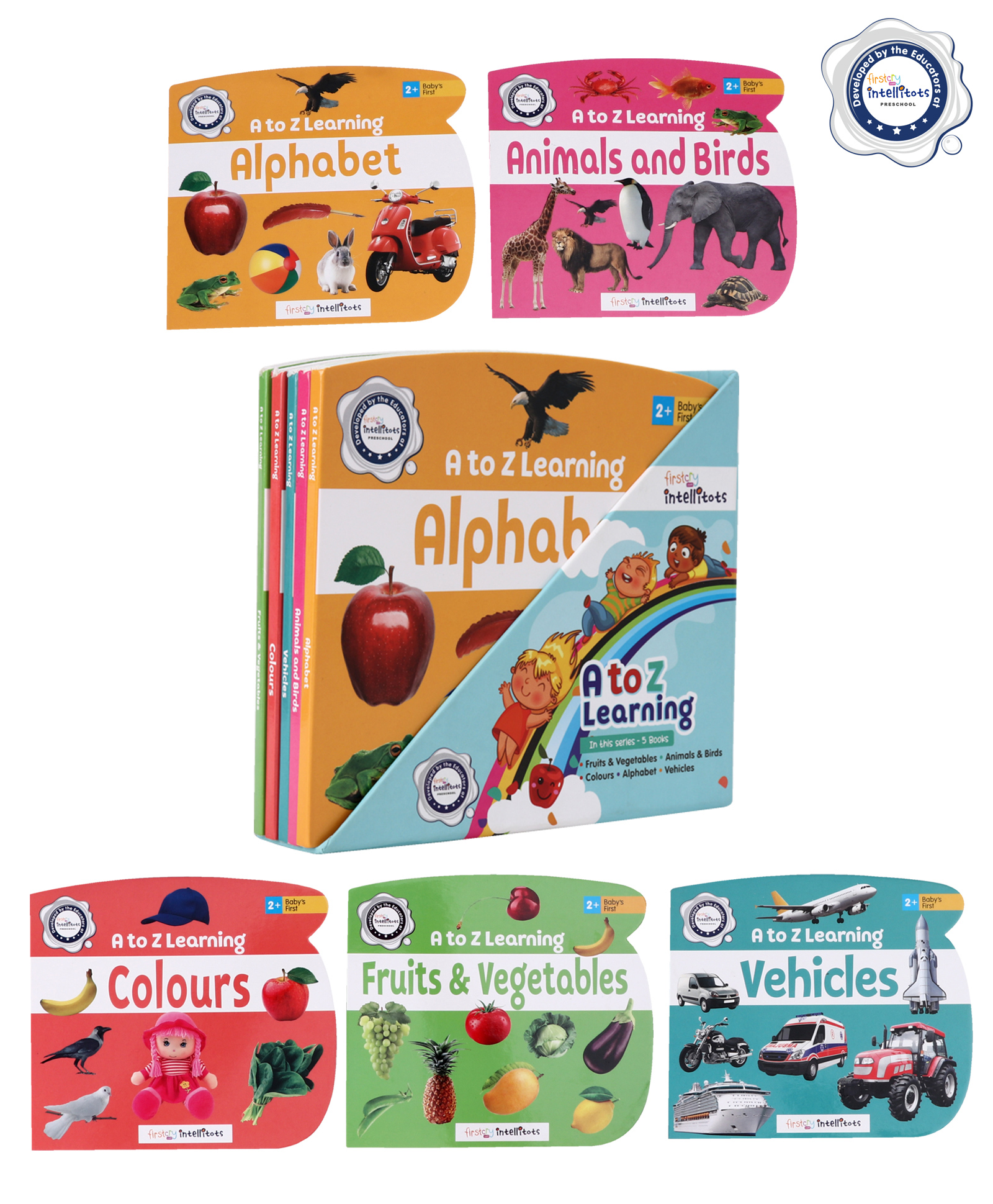 FirstCry Intellitots Preschool A to Z Learning Set of 5 - English Online in  India, Buy at Best Price from FirstCry.com - 8467095