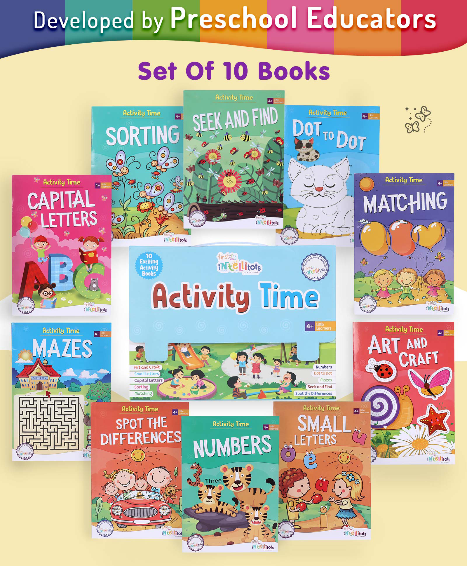FirstCry Intellitots Preschool Activity Time Set of 10 Books - English  Online in India, Buy at Best Price from FirstCry.com - 8467096
