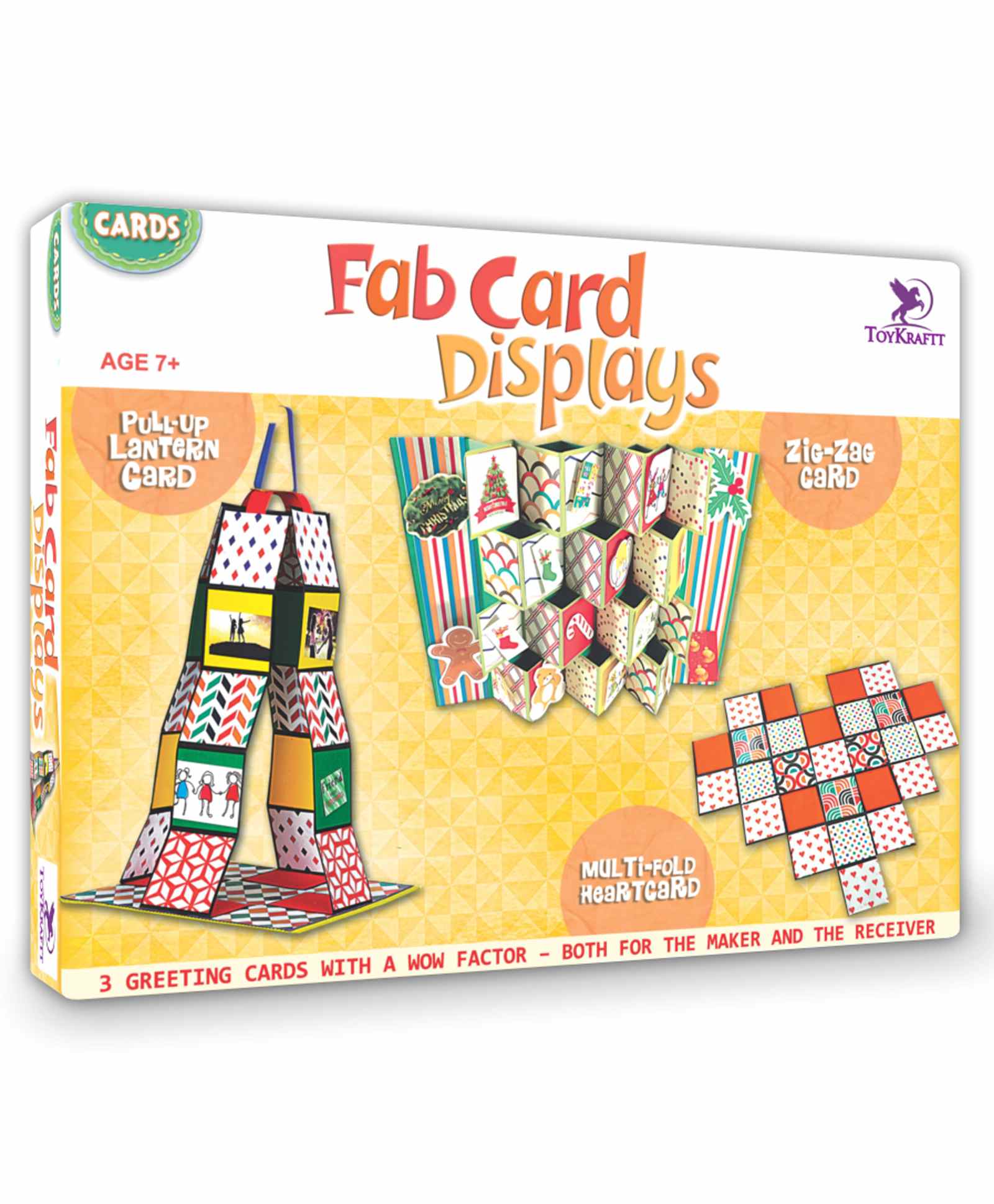 Toy Kraft Fab Cards Display Greeting Card Set - Multicolor-image-3