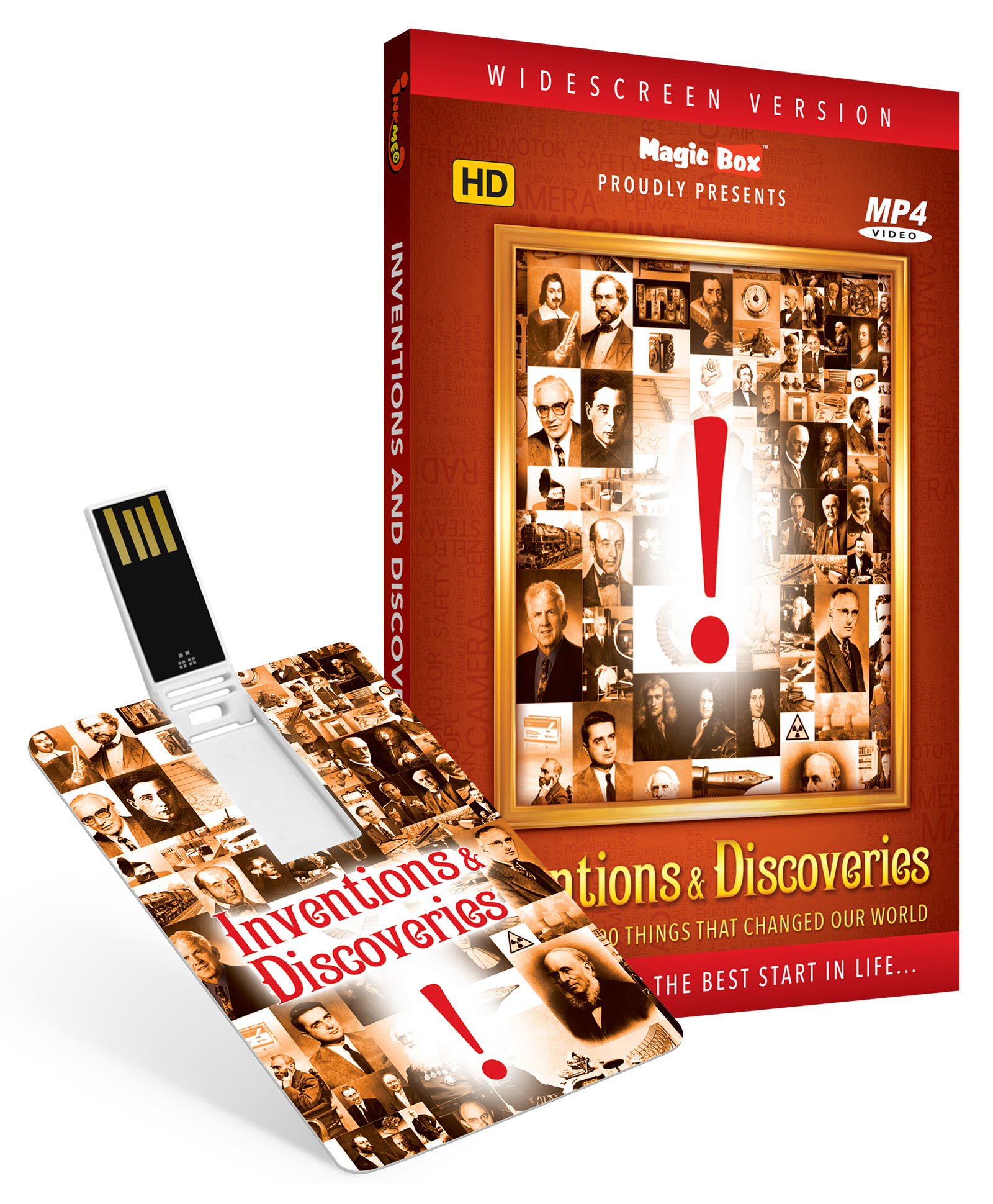 Inkmeo USB Memory Stick Inventions & Discoveries - English