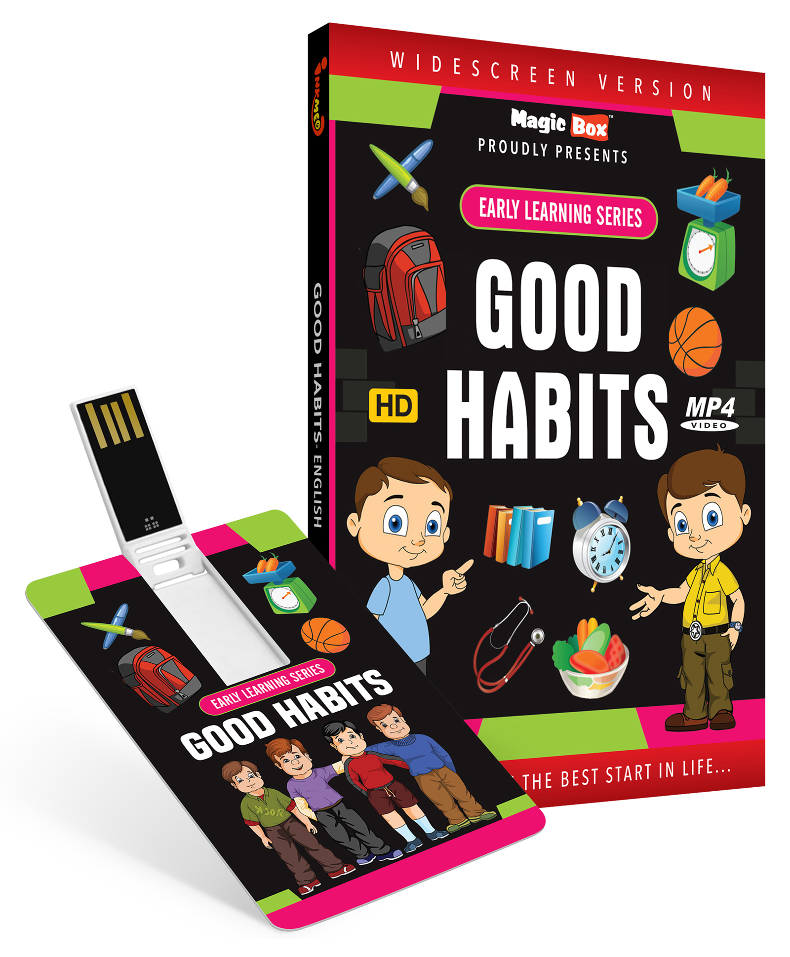 Inkmeo Good Habits USB Pendrive Video - English-image-3