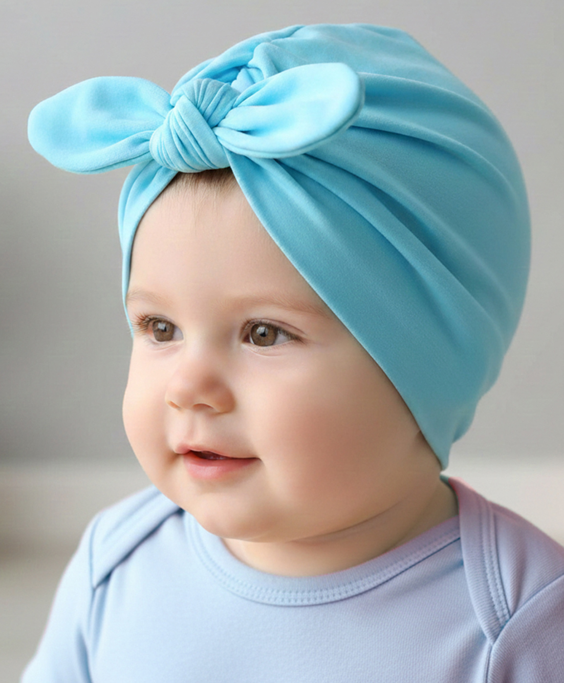 Syga Turban Wrapped Style Winter Cap - Skyblue-picture-24