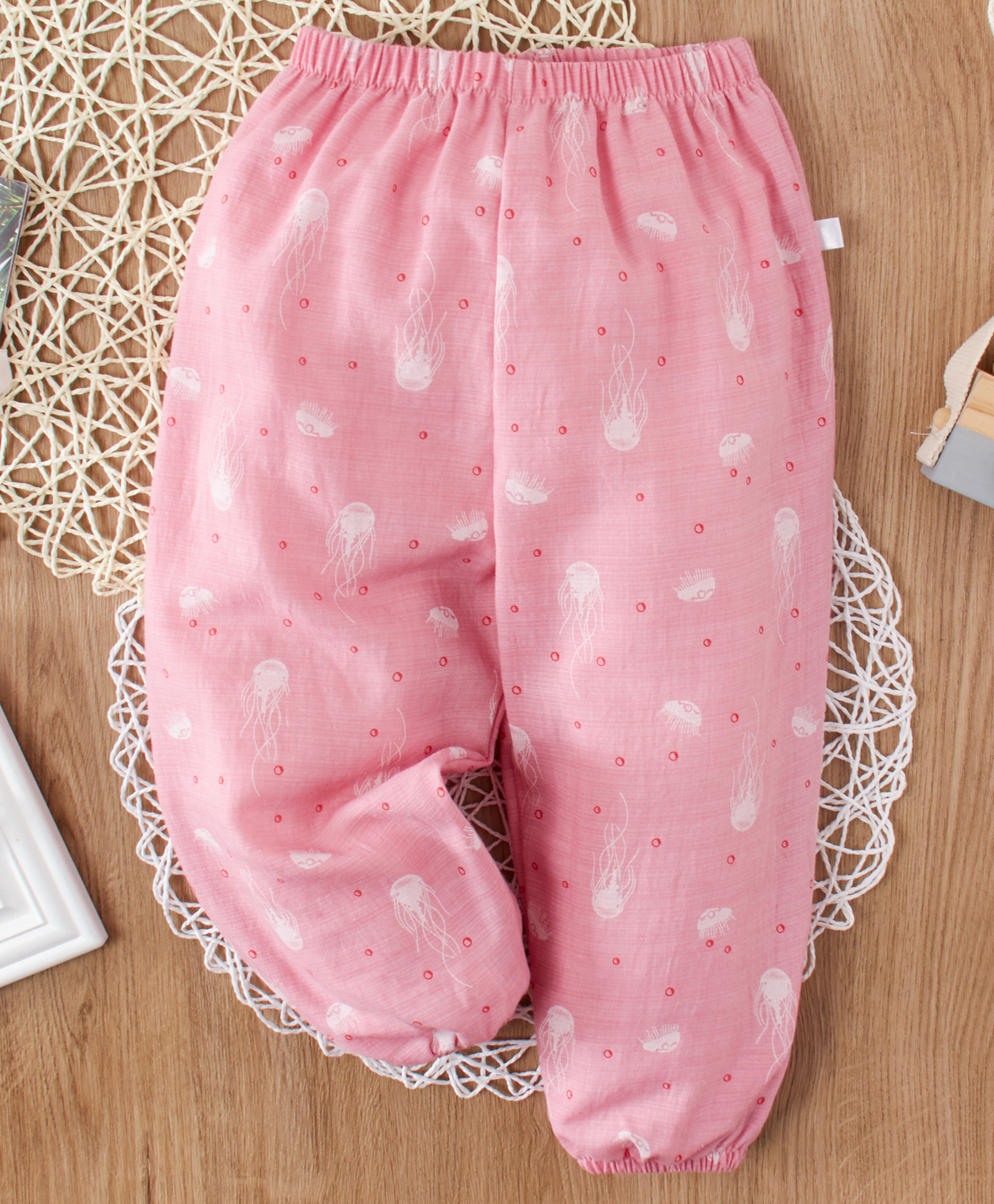 Kookie Kids Full Length Lounge Pant   Dot Print - Pink-picture-30