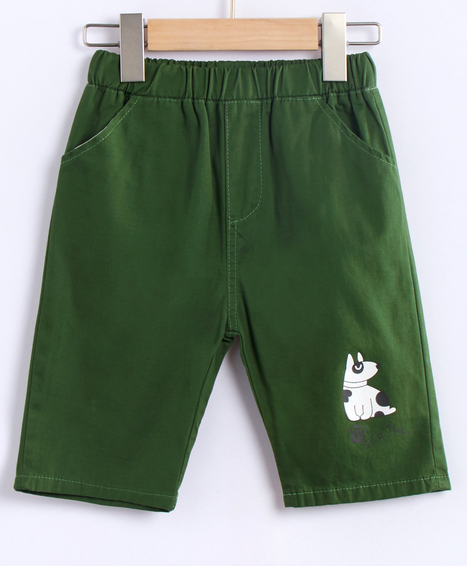 Kookie Kids Shorts Animal Print - Green-image-35