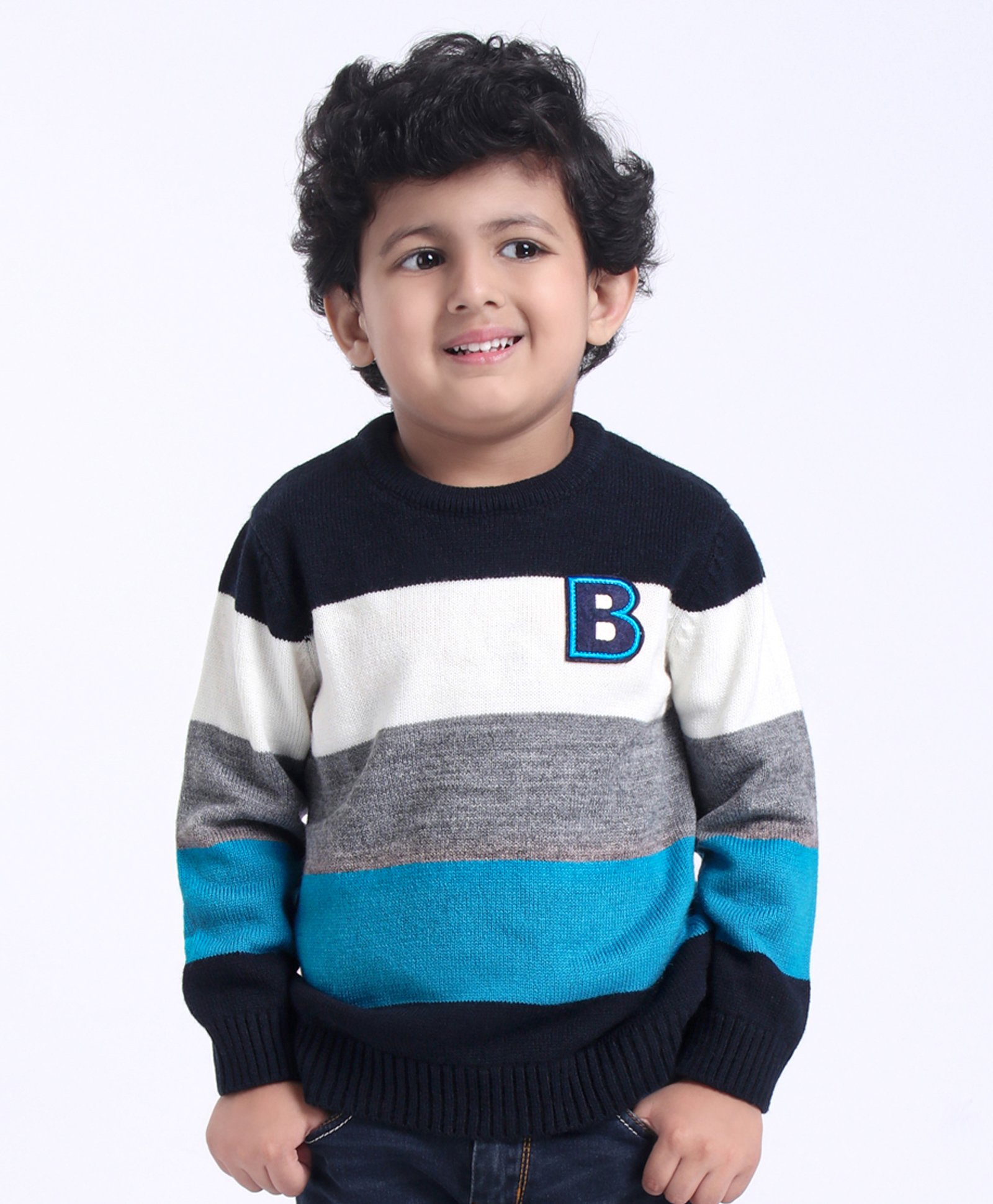 sweater with different colored sleeves