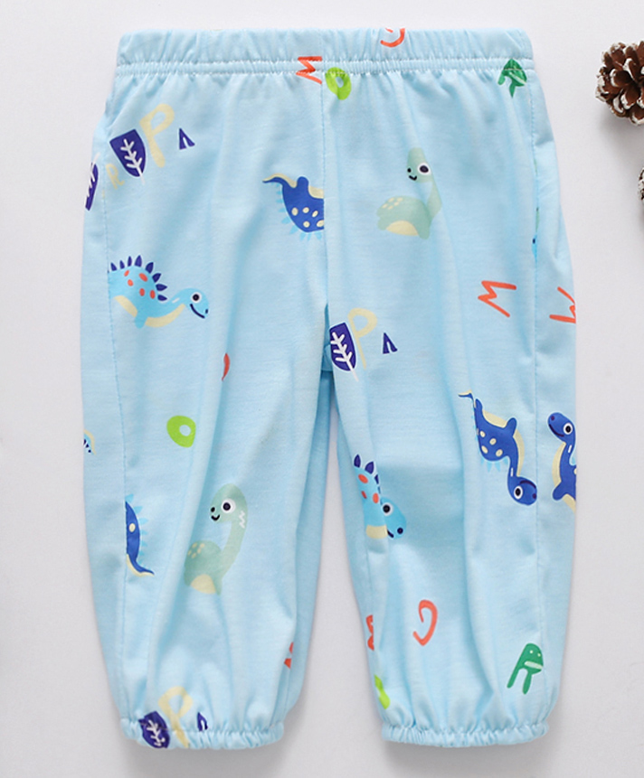 Kookie Kids Full Length Lounge Pant Dino Print - Blue-picture-27
