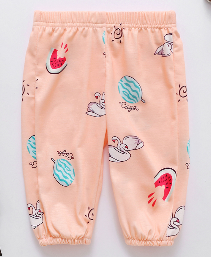 Kookie Kids Full Length Lounge Pant Multiprint - Pink-picture-17
