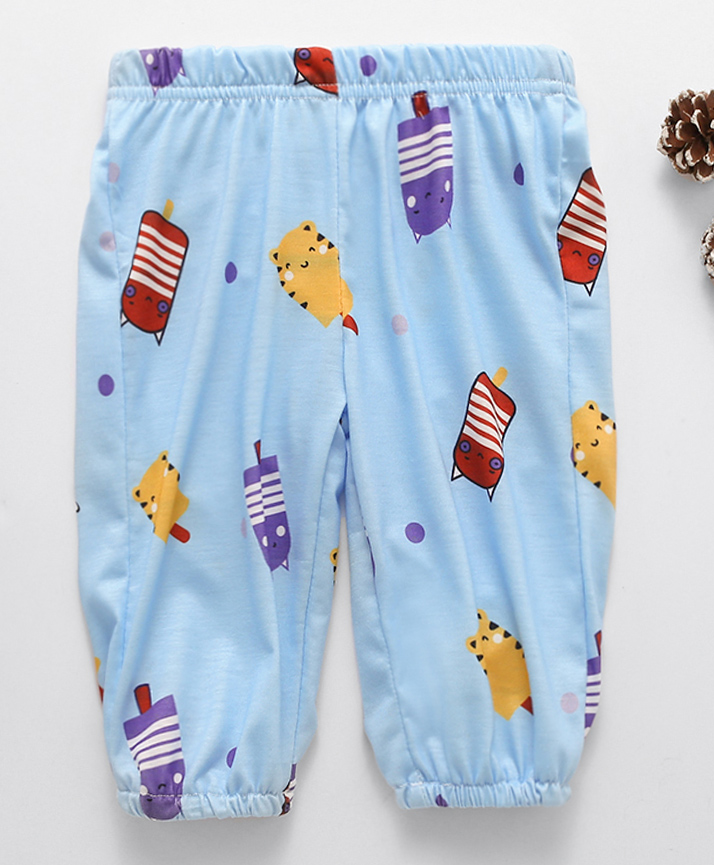 Kookie Kids Full Length Harem Pant Animals Print - Blue-image-23