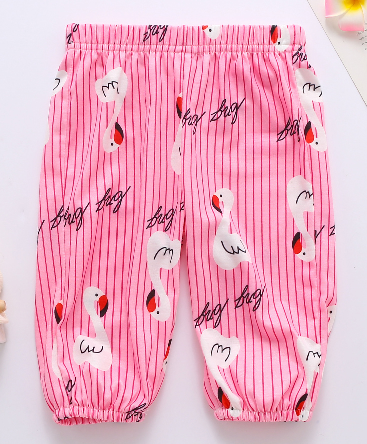 Kookie Kids Full Length Harem Pant Duck Print - Pink-picture-23