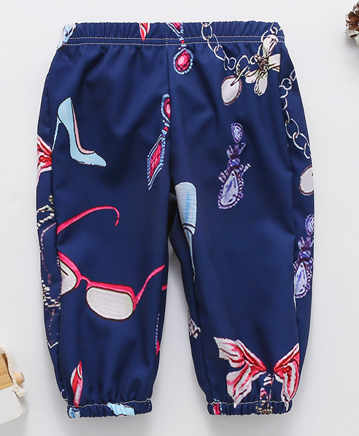 Kookie Kids Full Length Lounge Pant Multiprint- Navy Blue-image-12