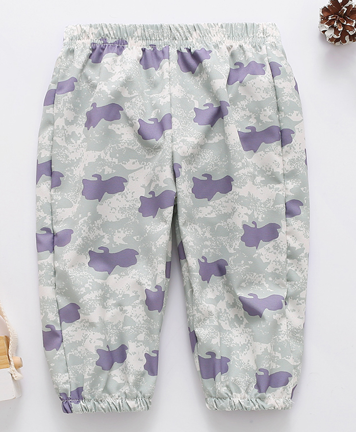 Kookie Kids Full Length Lounge Pant Animal Print - Grey-picture-23