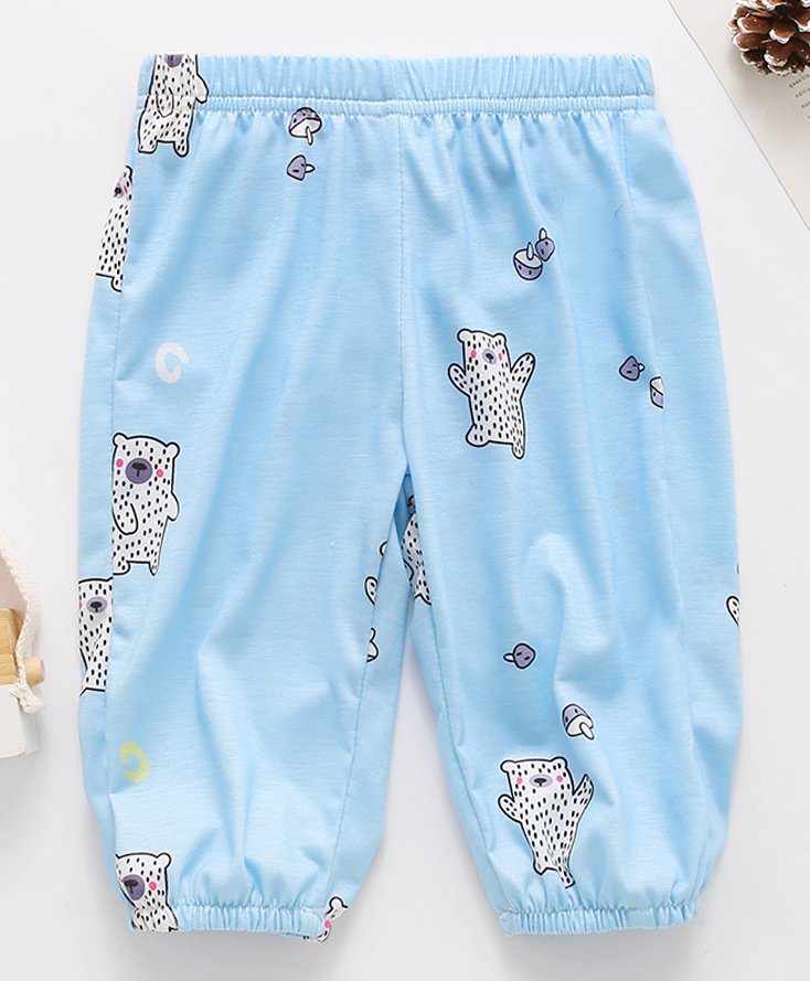 Kookie Kids Full Length Lounge Pant Bear Print - Blue-picture-23