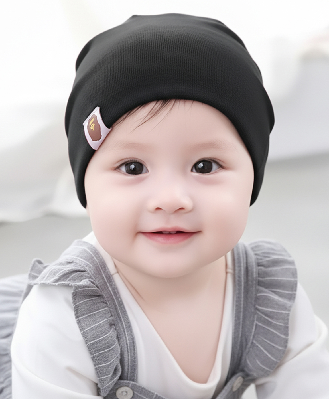 Syga Small Knitted Cap Black - Circumference 40 to 55 cm-image-20