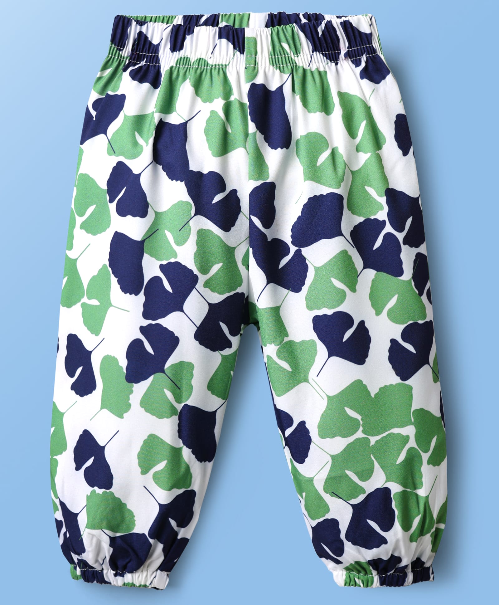 Kookie Kids Full Length Lounge Pant Leaf Print - Green-image-35