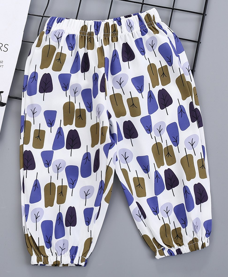 Kookie Kids Full Length Lounge Pants Trees Print - Multicolor-picture-17