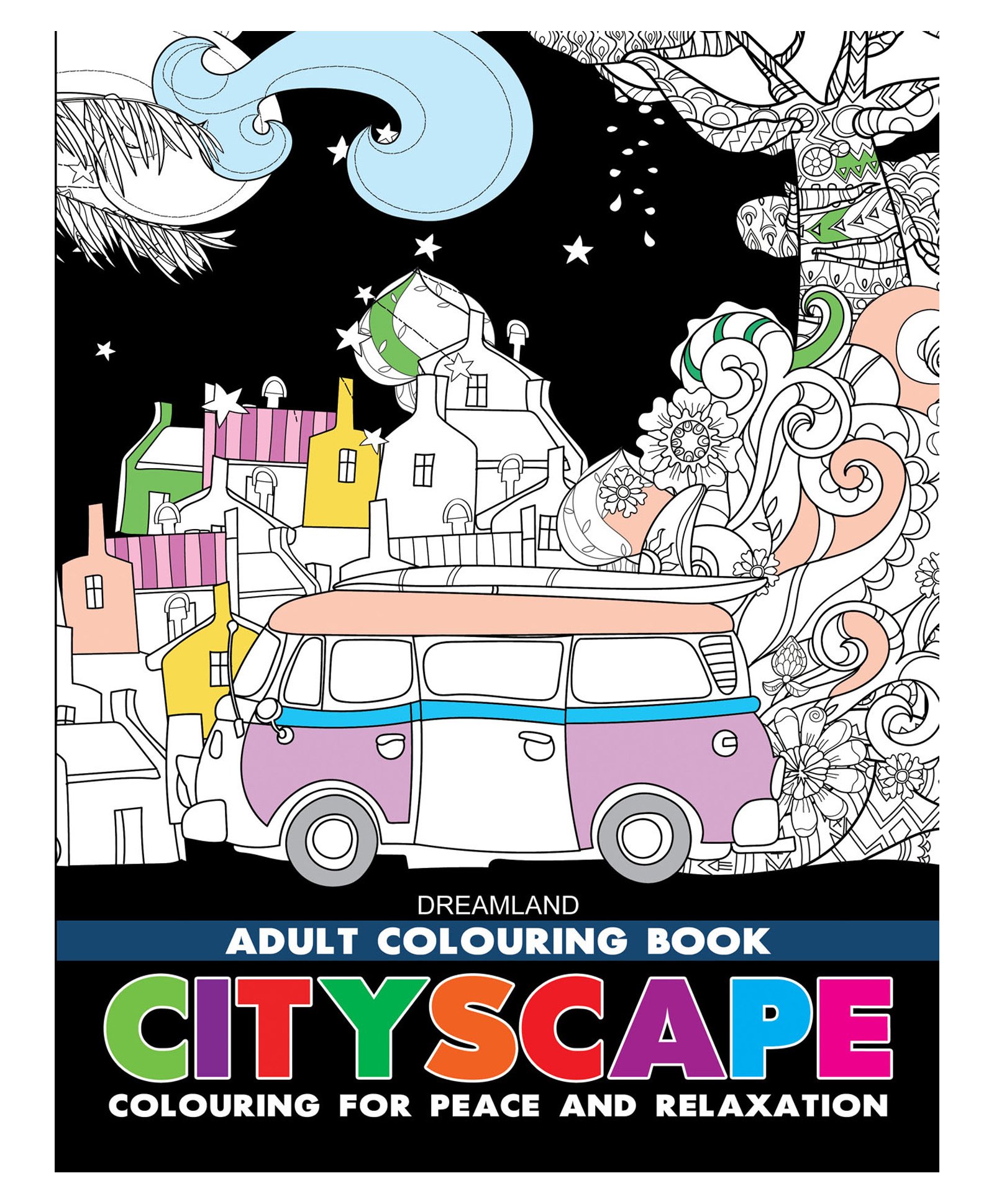 Cityscape Colouring Book - English-image-9