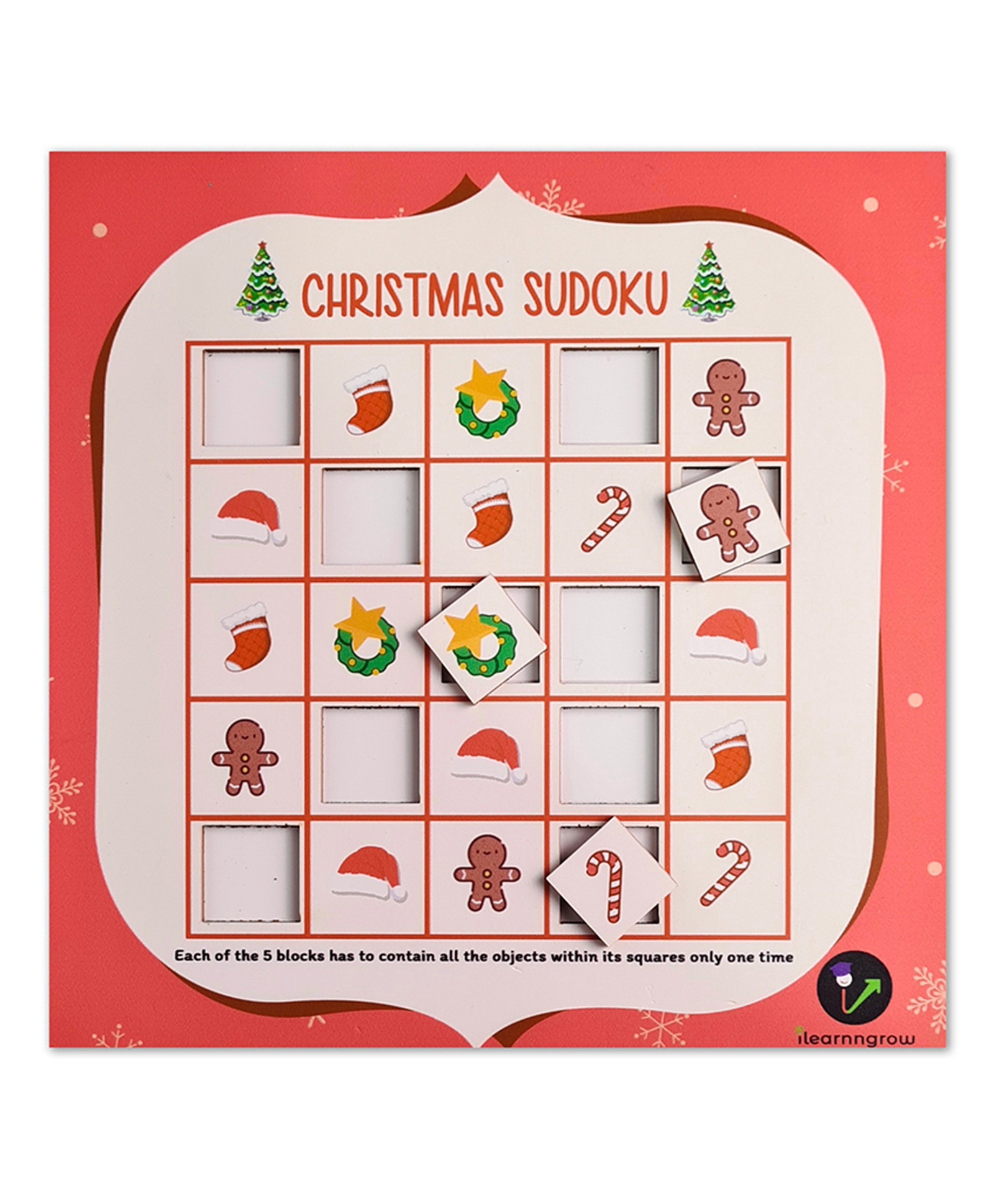 Ilearnngrow Christmas Sudoku - Multicolour-picture-13