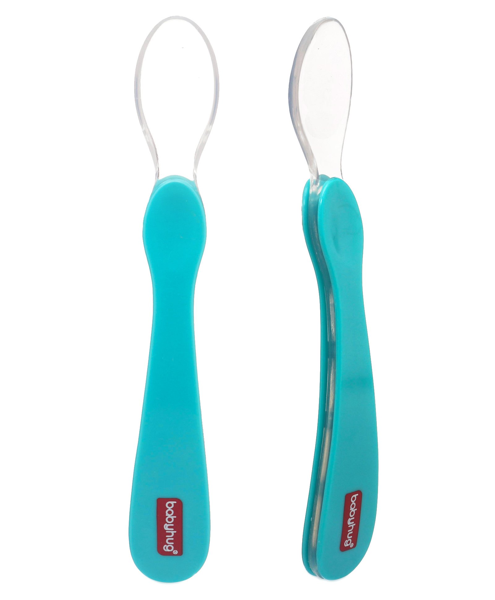 Babyhug Lumi Silicone Spoon Pack of 2 - Blue-image-17