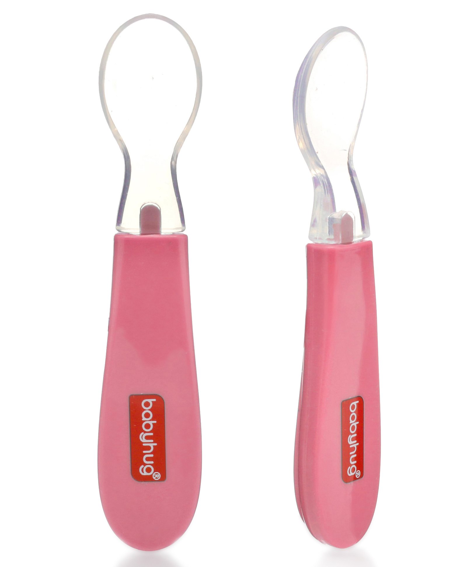 Babyhug Silicone Spoon Small Pack of 2 - Pink-image-10