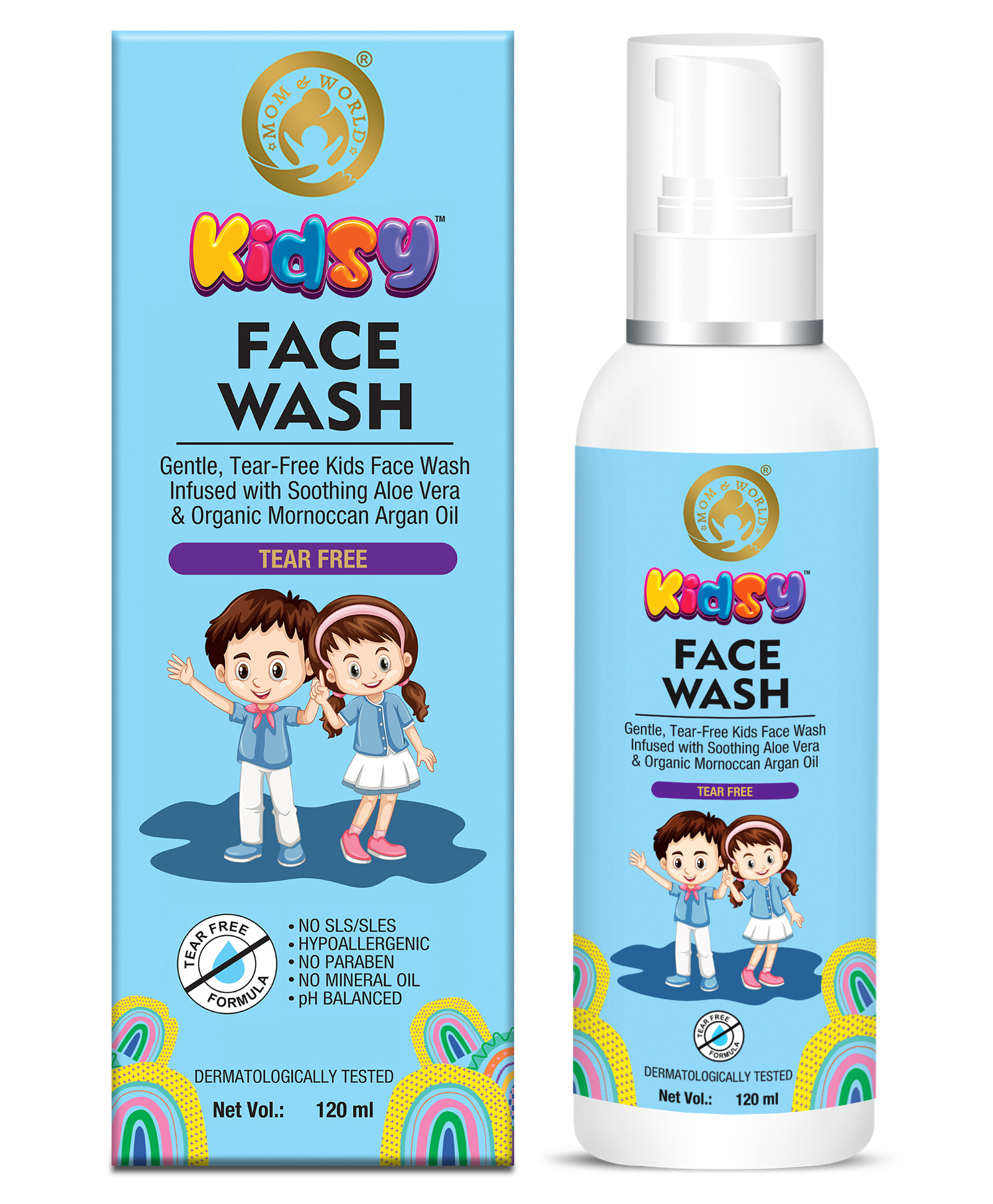 Mom & World Kids Face Wash - 120 ml-image-2