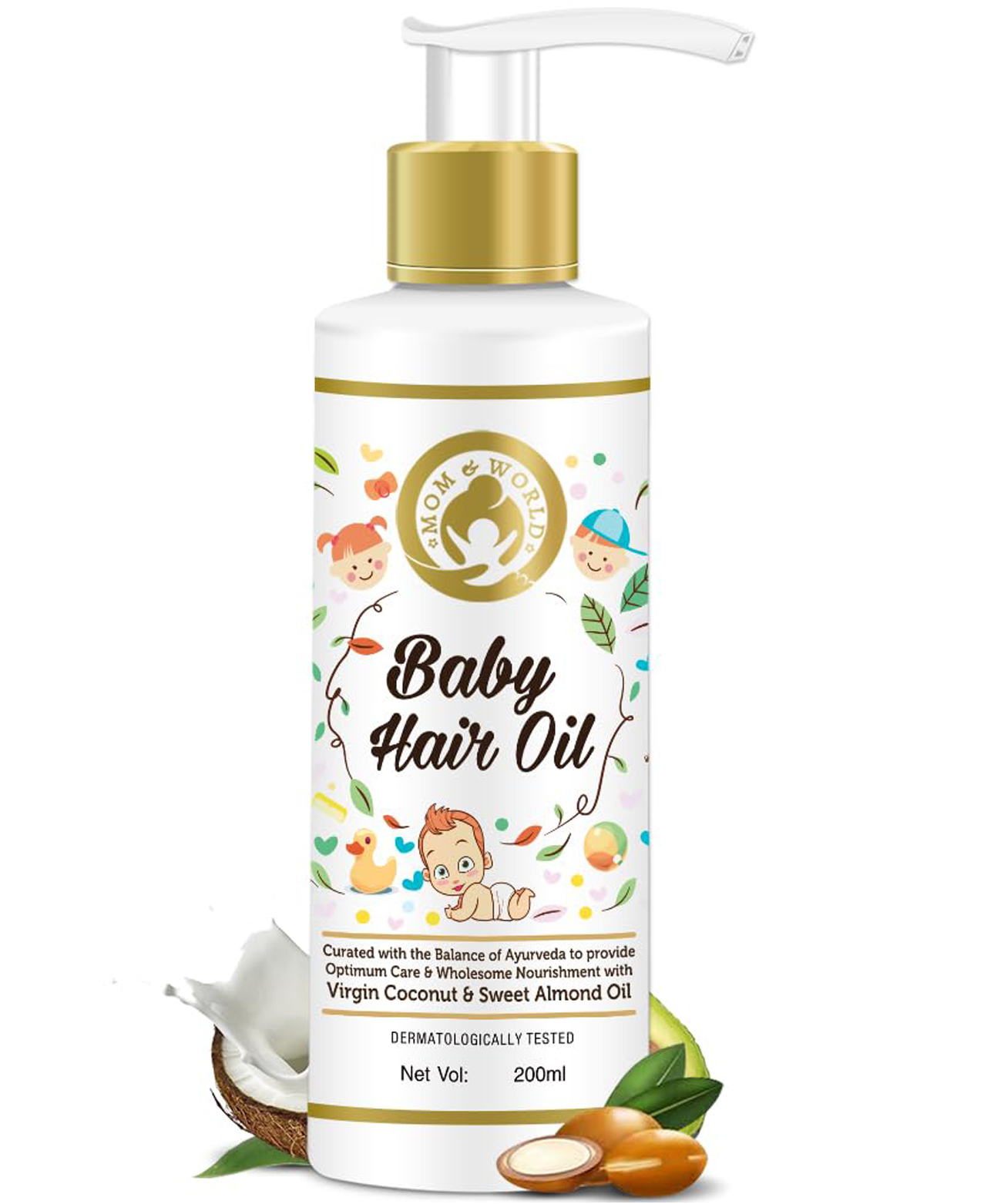 mom and world Mom & World Baby Hair Oil - 200 ml-picture-14
