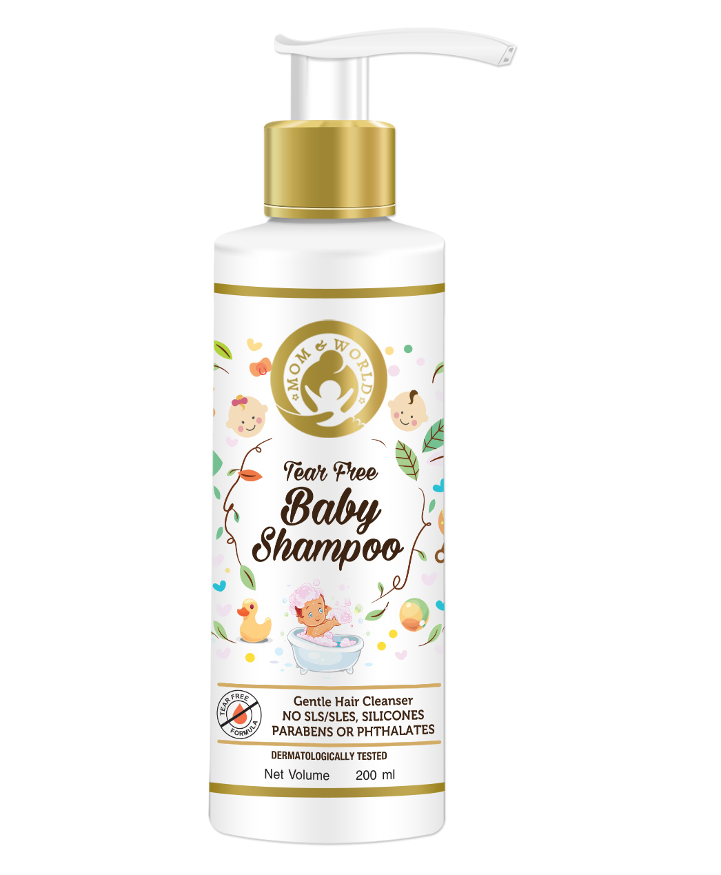 Mom & World Tear Free Baby Shampoo - 200 ml-image-20