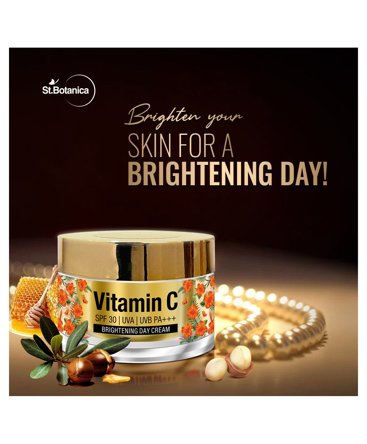 st botanica vitamin c brightening day cream