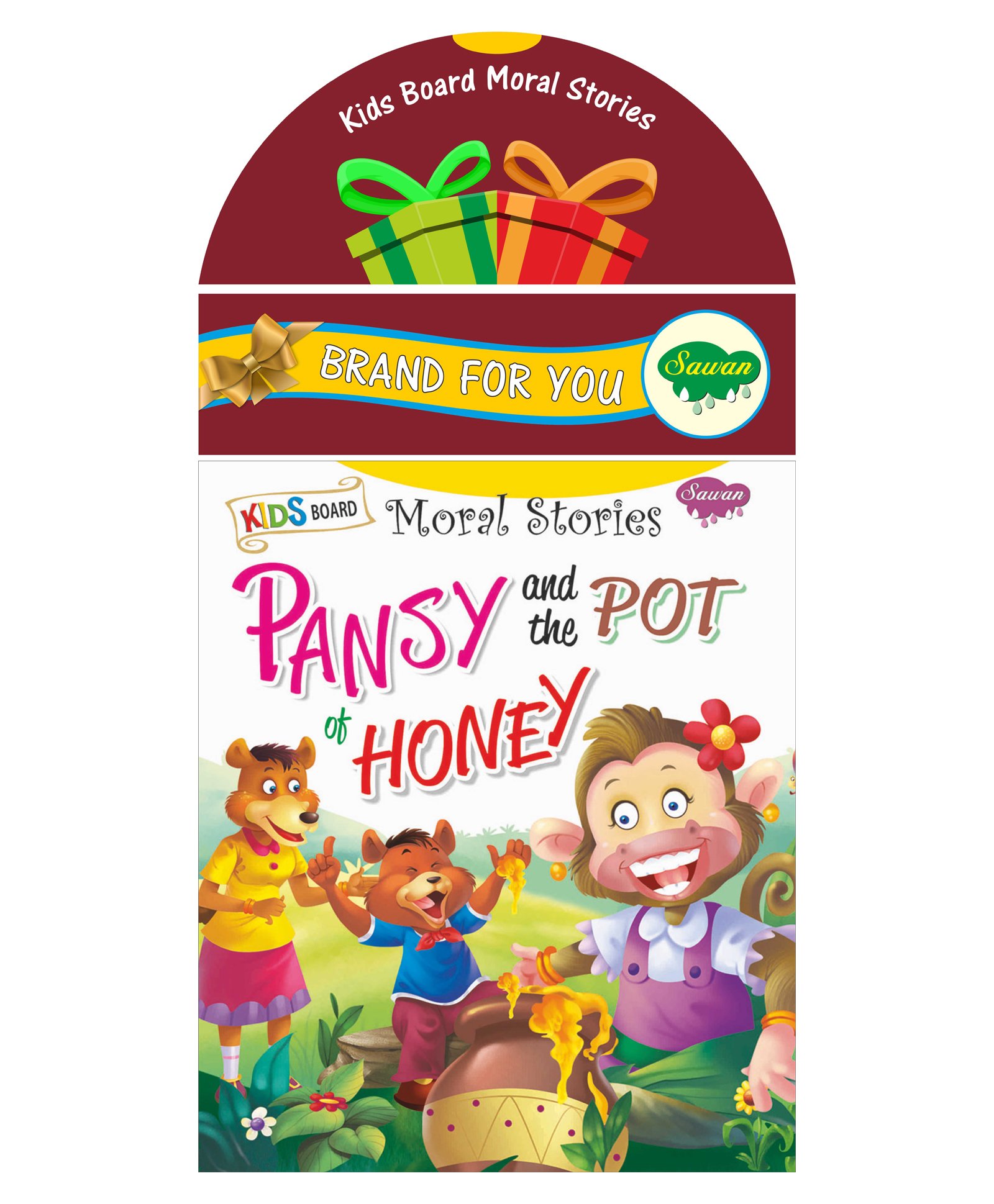 Sawan Pansy and The Pot of Honey Moral Story Board Book - English-image-8