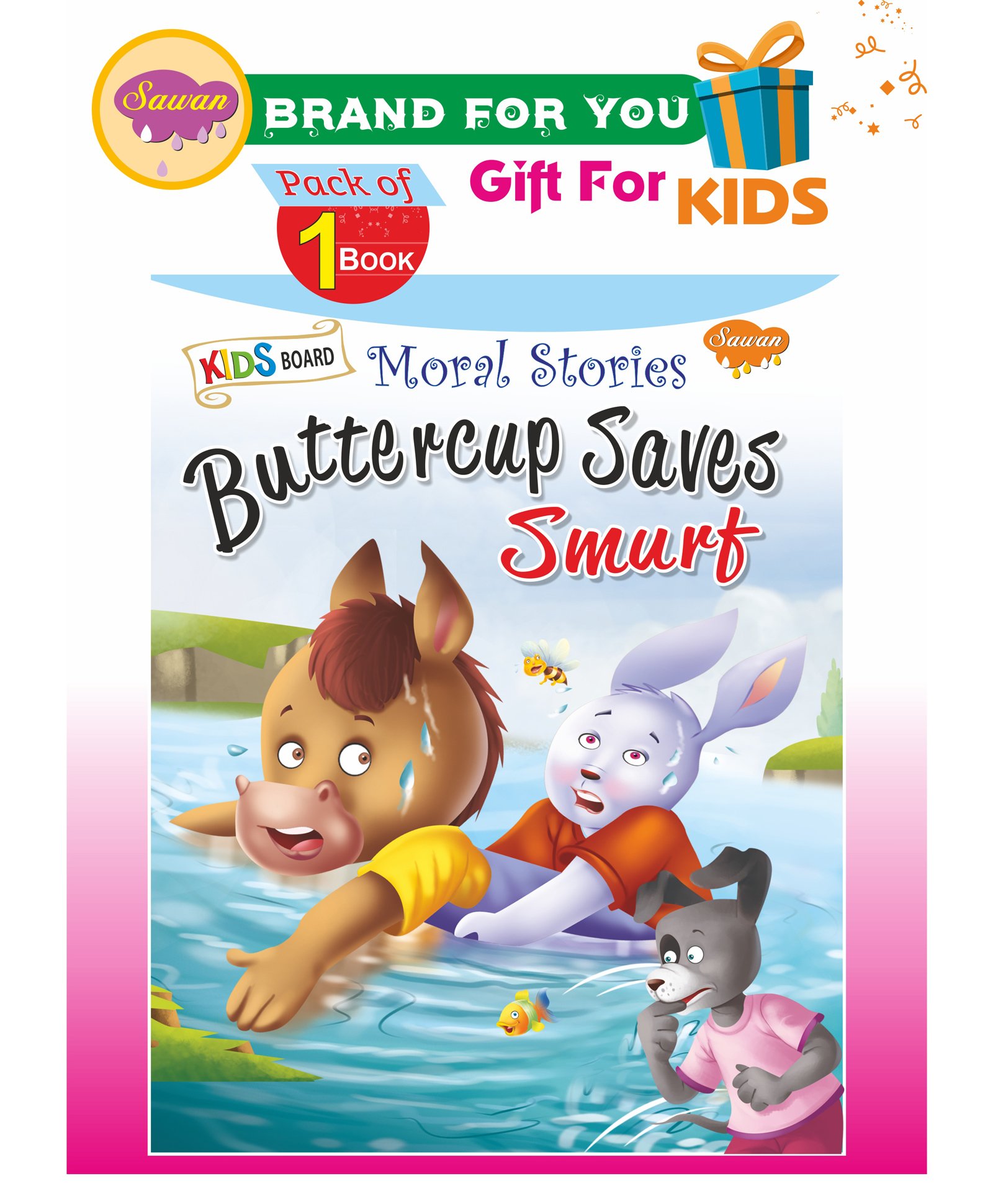 Sawan Buttercups Saves Smurfs Story Book - English-image-45