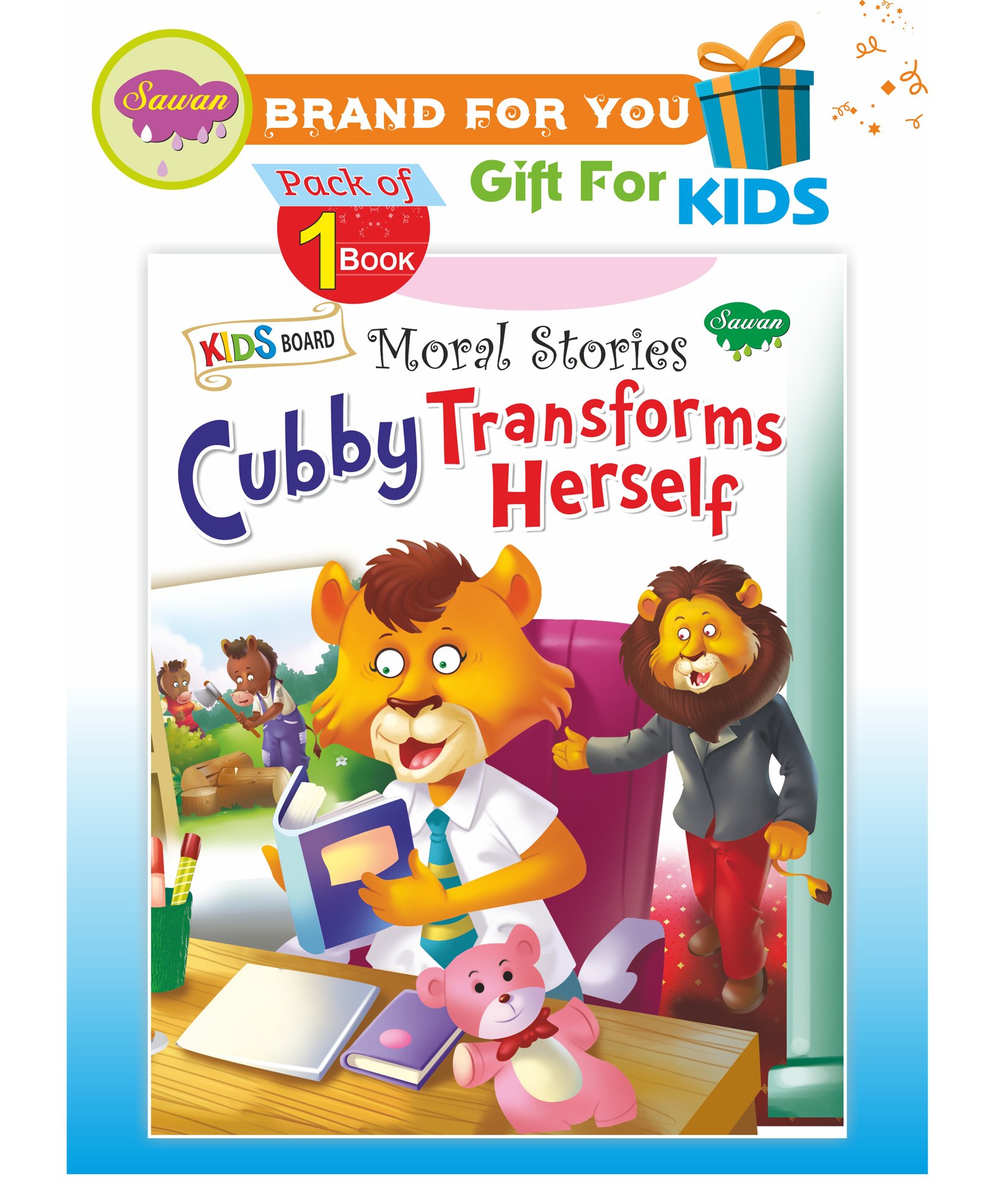Sawan Cubby Transforms Herself Board Story Book - English-image-22